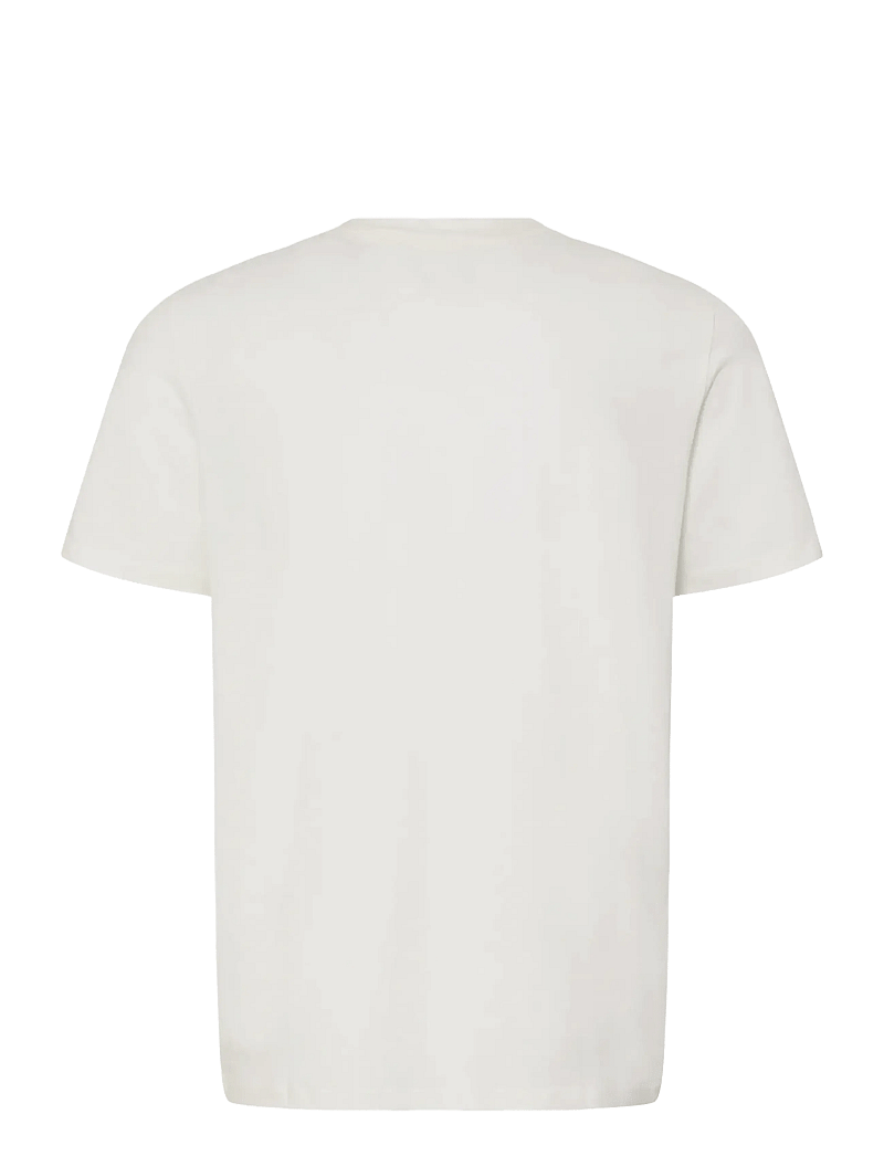 Blend - BHKORNELI LOGO S/S TEE - kortärmade t-shirts - snow white - 2