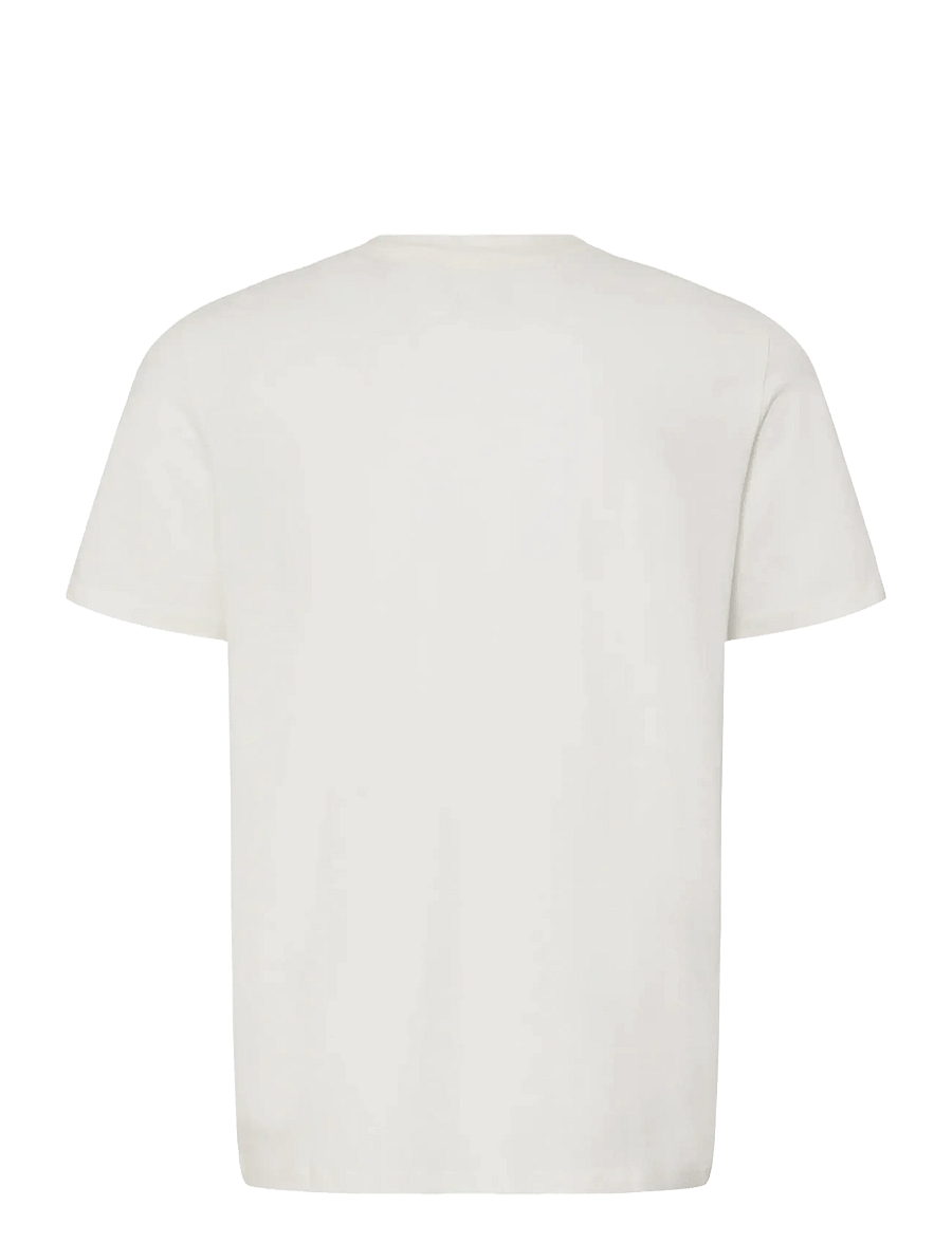 Blend - BHKORNELI LOGO S/S TEE - kurzärmelige t-shirts - snow white - 2