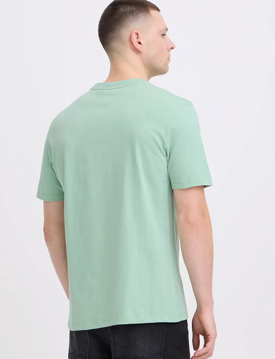 Blend - BHKAMERON FUNNY EMB S/S TEE - kortærmede t-shirts - granite green - 3
