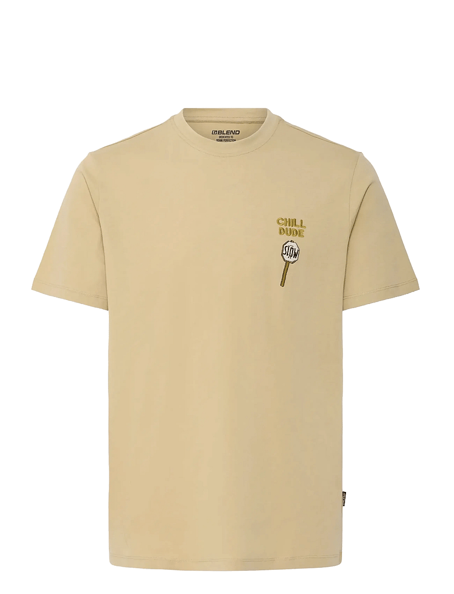 Blend - BHKAMERON FUNNY EMB S/S TEE - short-sleeved t-shirts - starfish - 1