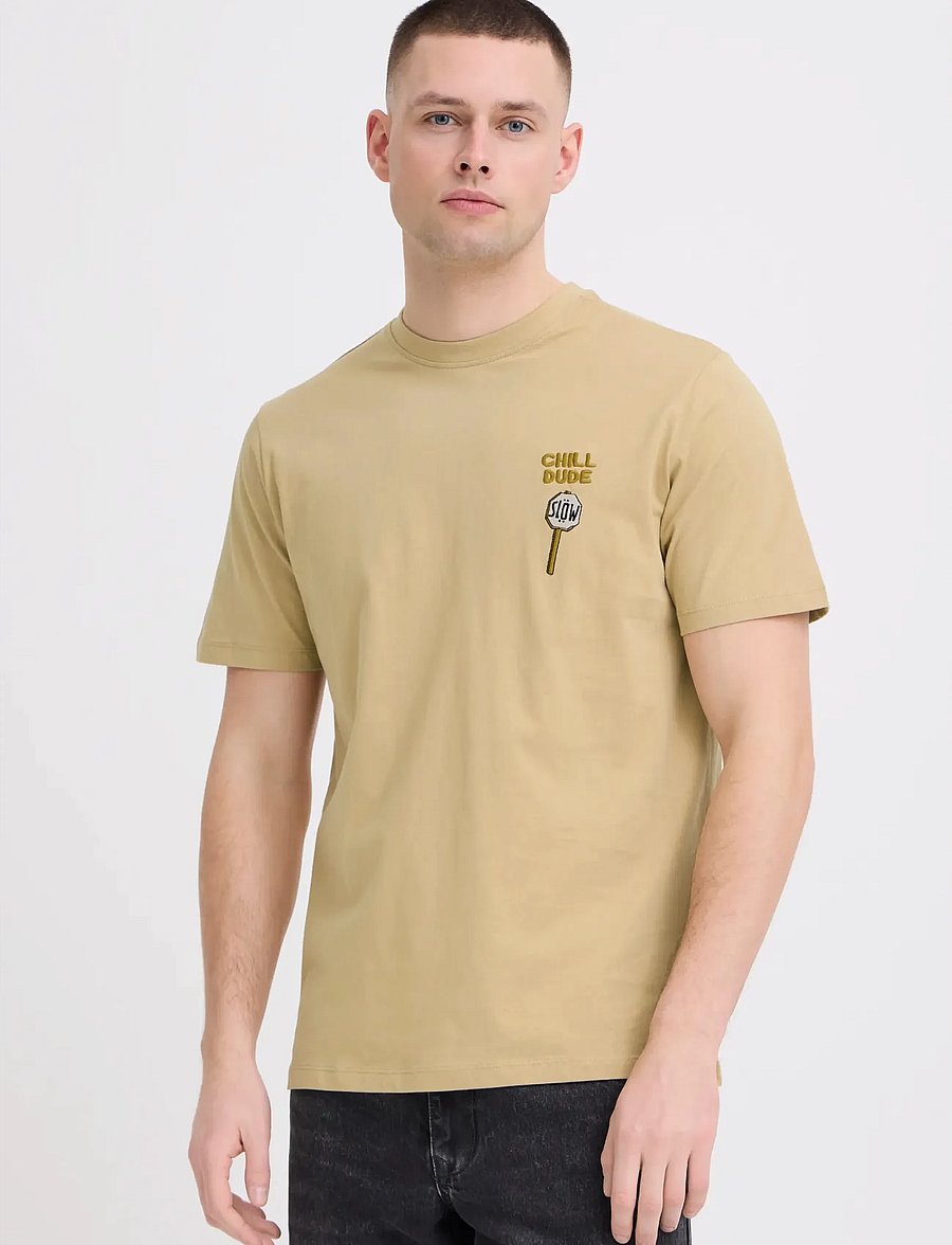 Blend - BHKAMERON FUNNY EMB S/S TEE - short-sleeved t-shirts - starfish - 5