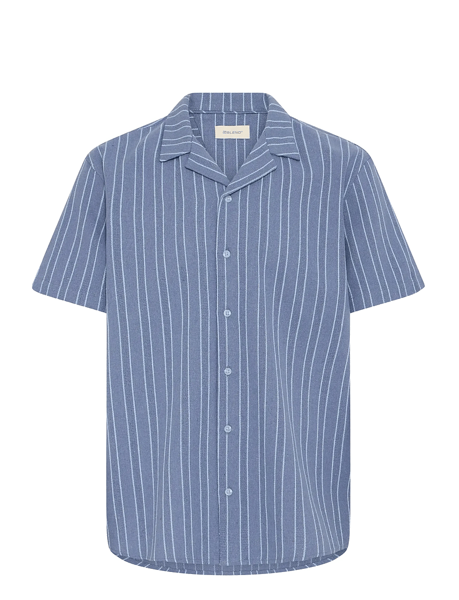 Blend - BHDANNY SHIRT - randiga skjortor - faded denim - 1