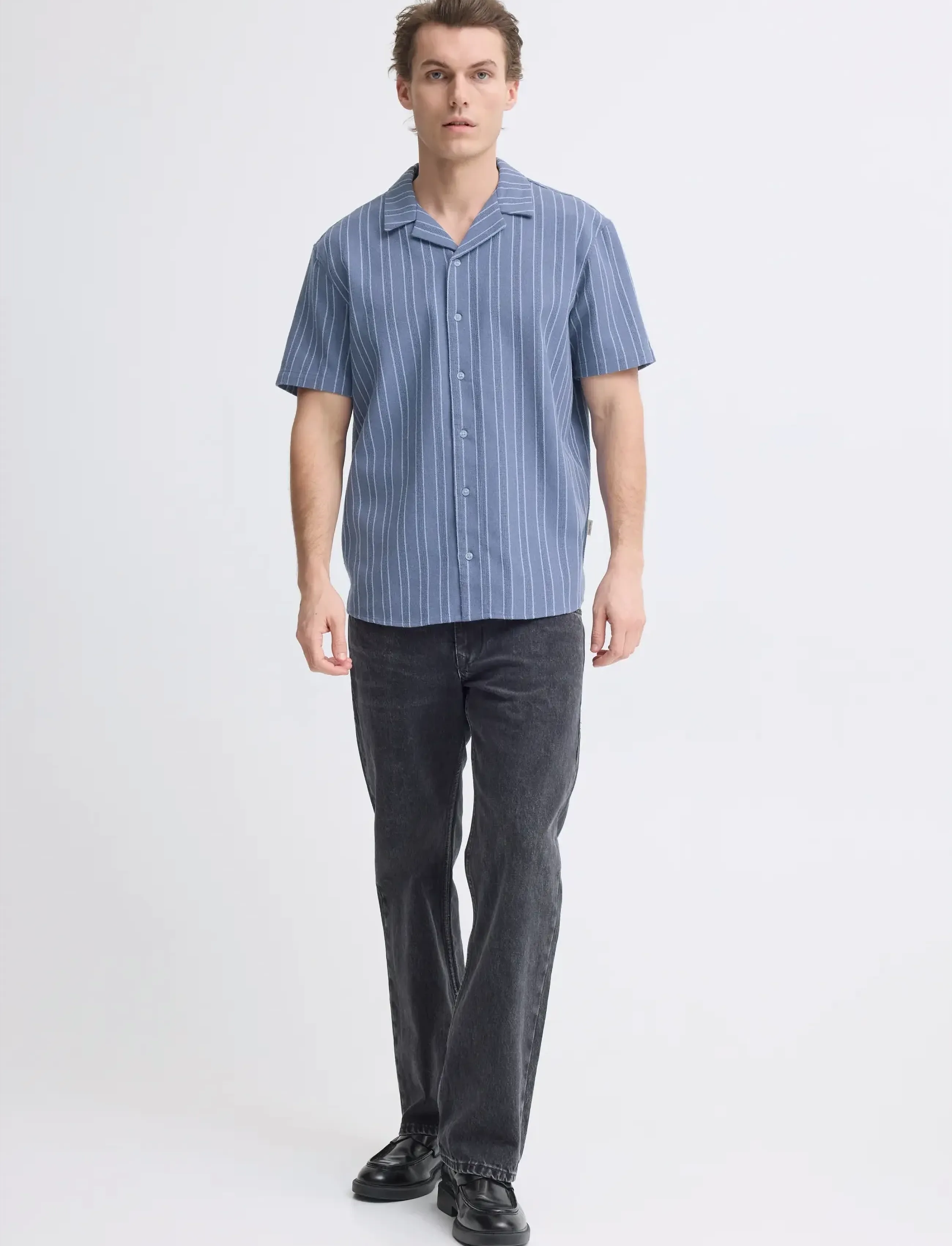 Blend Bhdanny Shirt, S, Shirts, Blau - Casual Männerswear