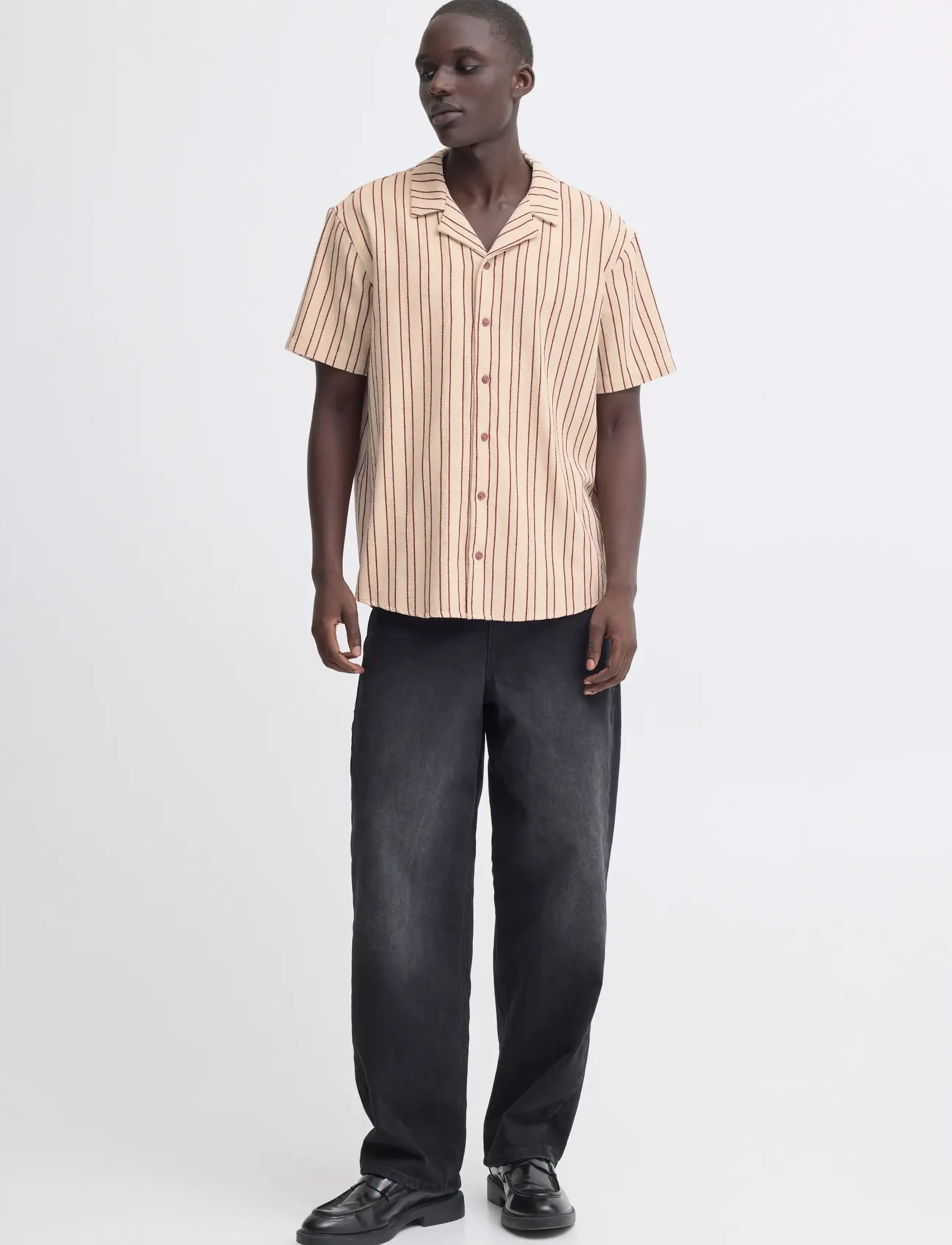 Blend BHDANNY SHIRT - Hemden - WILD GINGER / cream