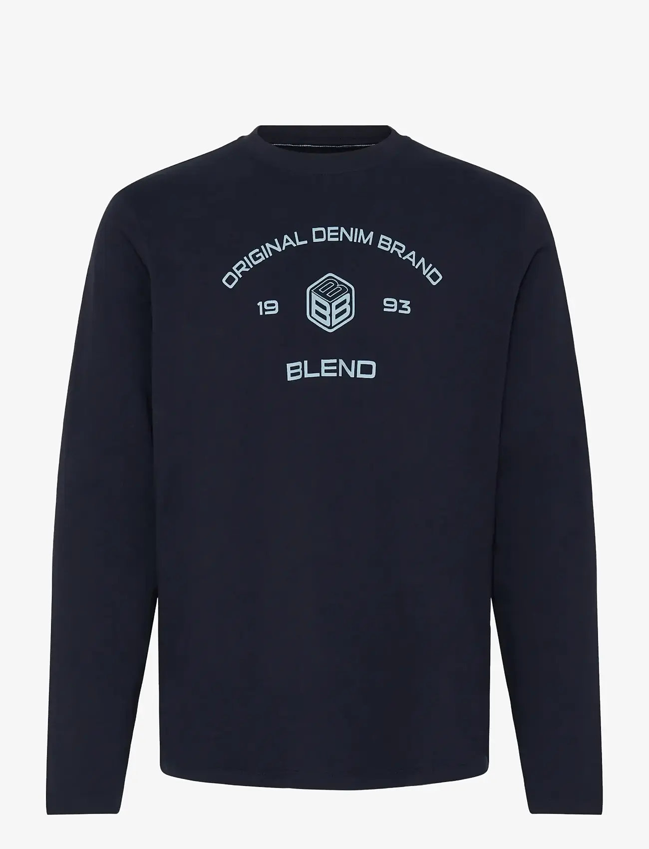 Blend - BHKARSON LOGO L/S TEE - långärmade t-shirts - salute - 0