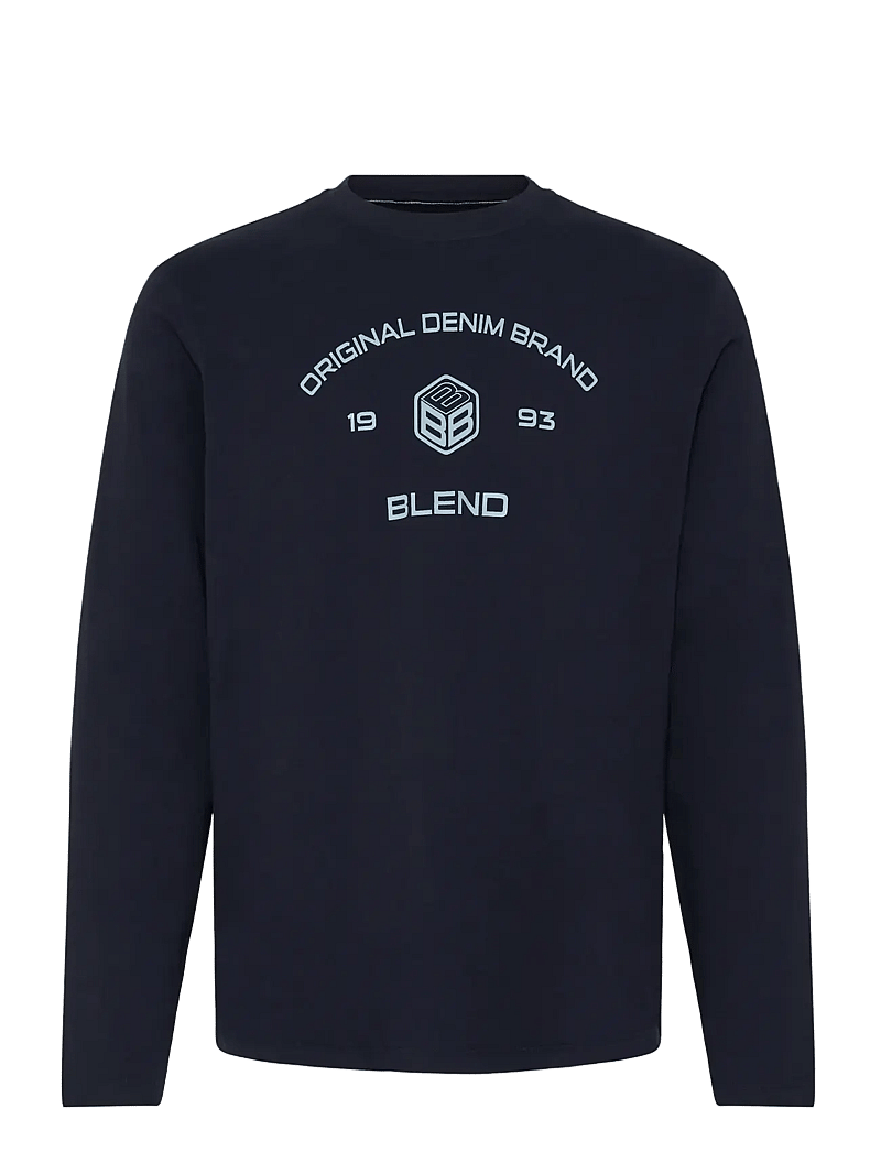 Blend - BHKARSON LOGO L/S TEE - långärmade t-shirts - salute - 0