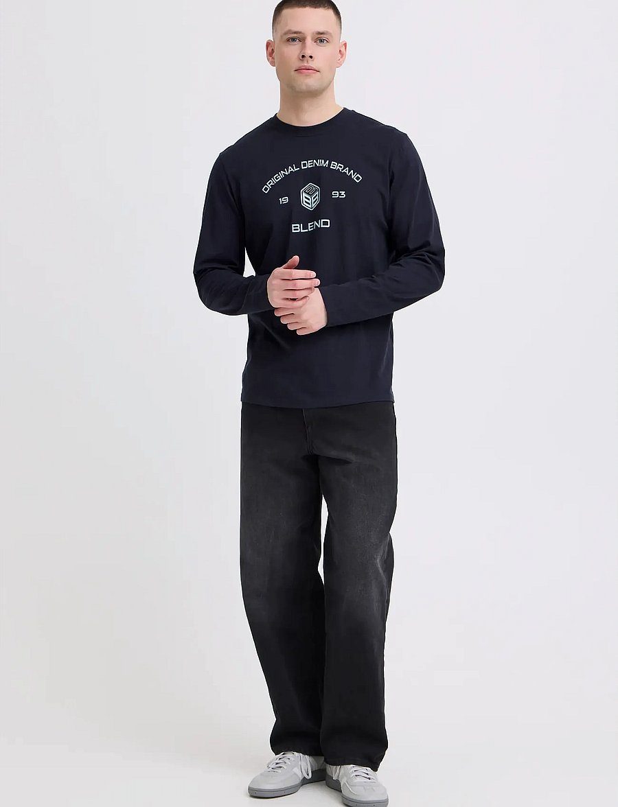 Blend - BHKARSON LOGO L/S TEE - pikkade varrukatega t-särgid - salute - 0