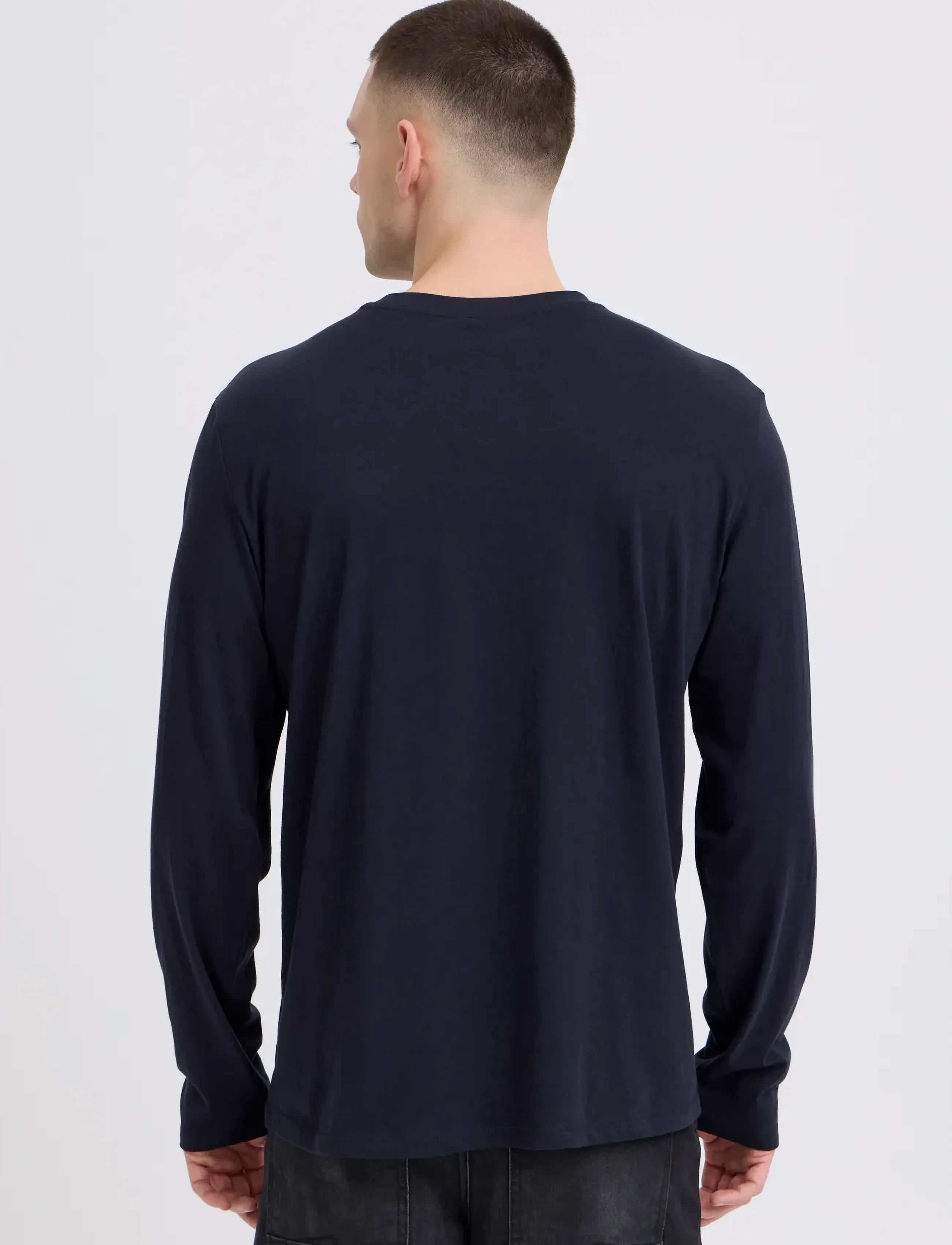Blend - BHKARSON LOGO L/S TEE - long-sleeved t-shirts - salute - 3
