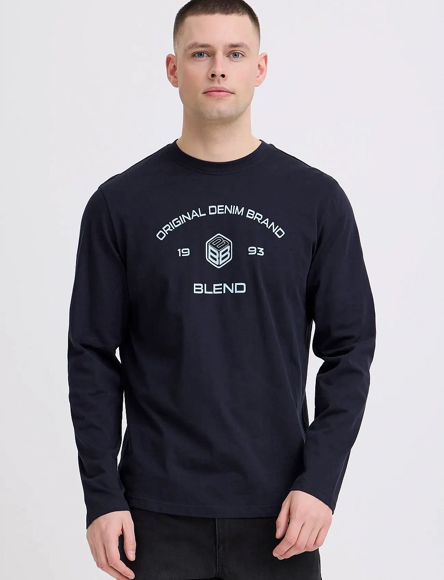 Blend - BHKARSON LOGO L/S TEE - pikkade varrukatega t-särgid - salute - 5