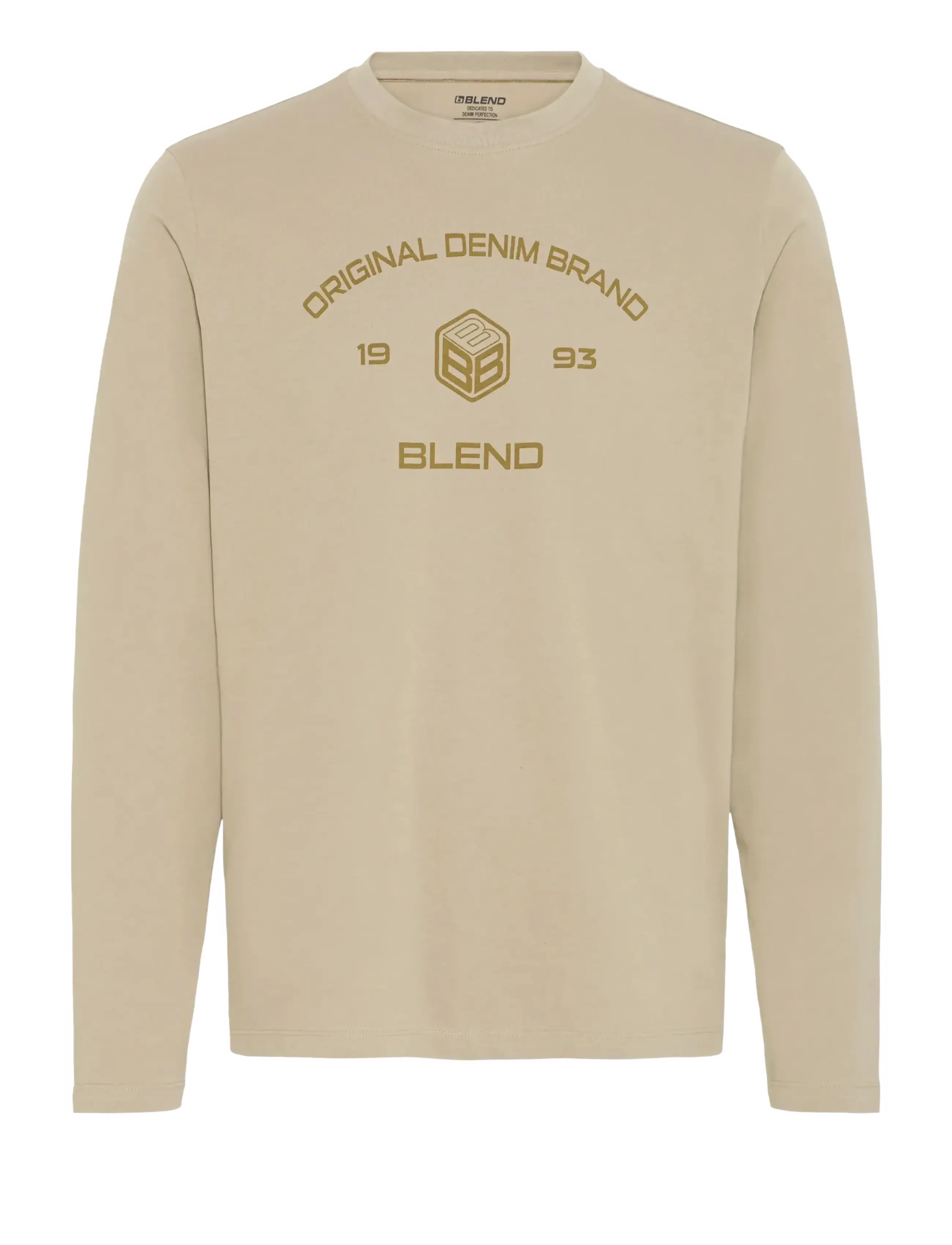 Blend BHKARSON LOGO L/S TEE - Blend - WINTER TWIG / beige