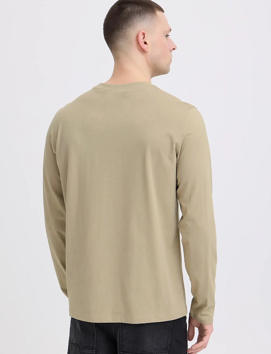 Blend - BHKARSON LOGO L/S TEE - langærmede t-shirts - winter twig - 3