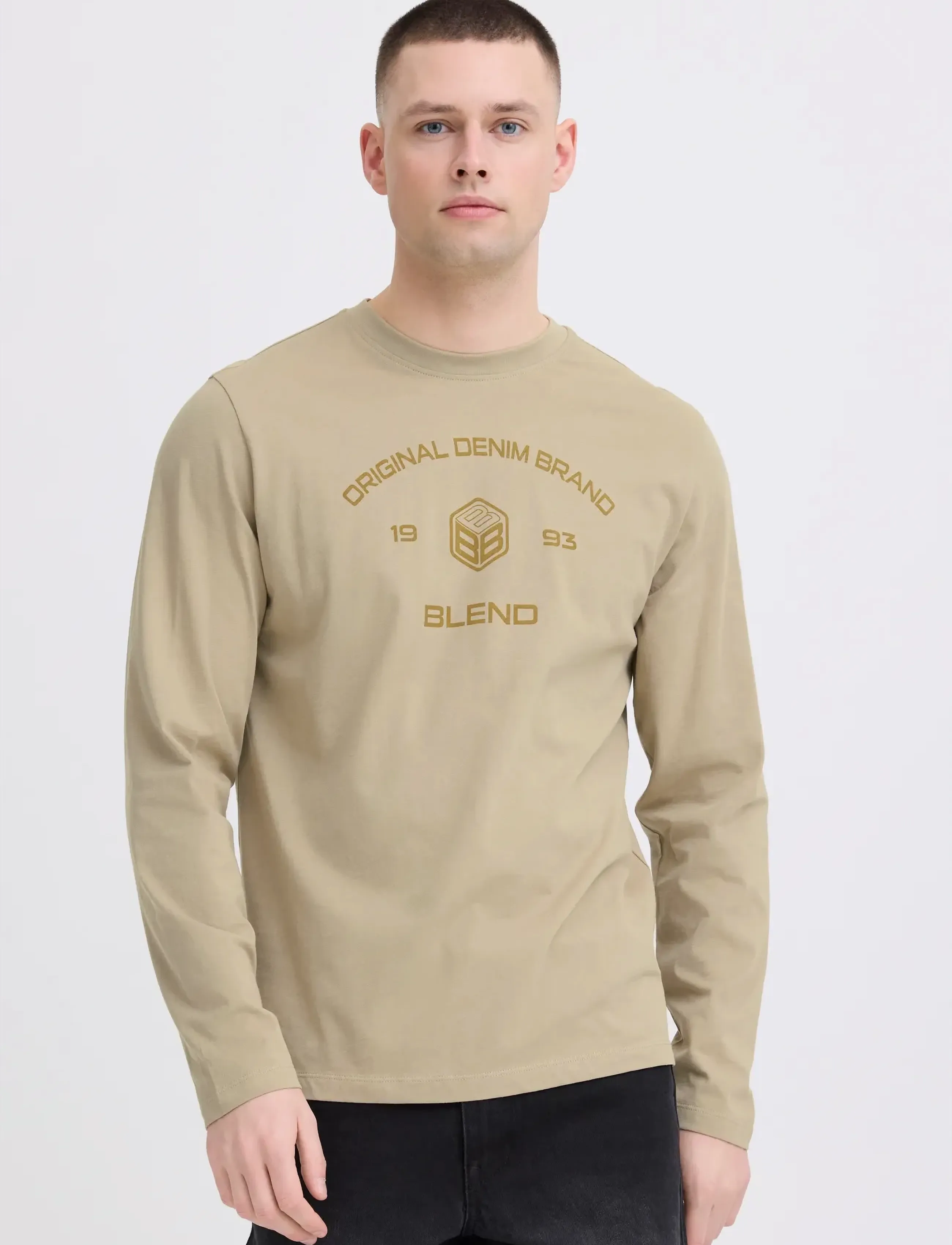 Blend - BHKARSON LOGO L/S TEE - lägsta priserna - winter twig - 5