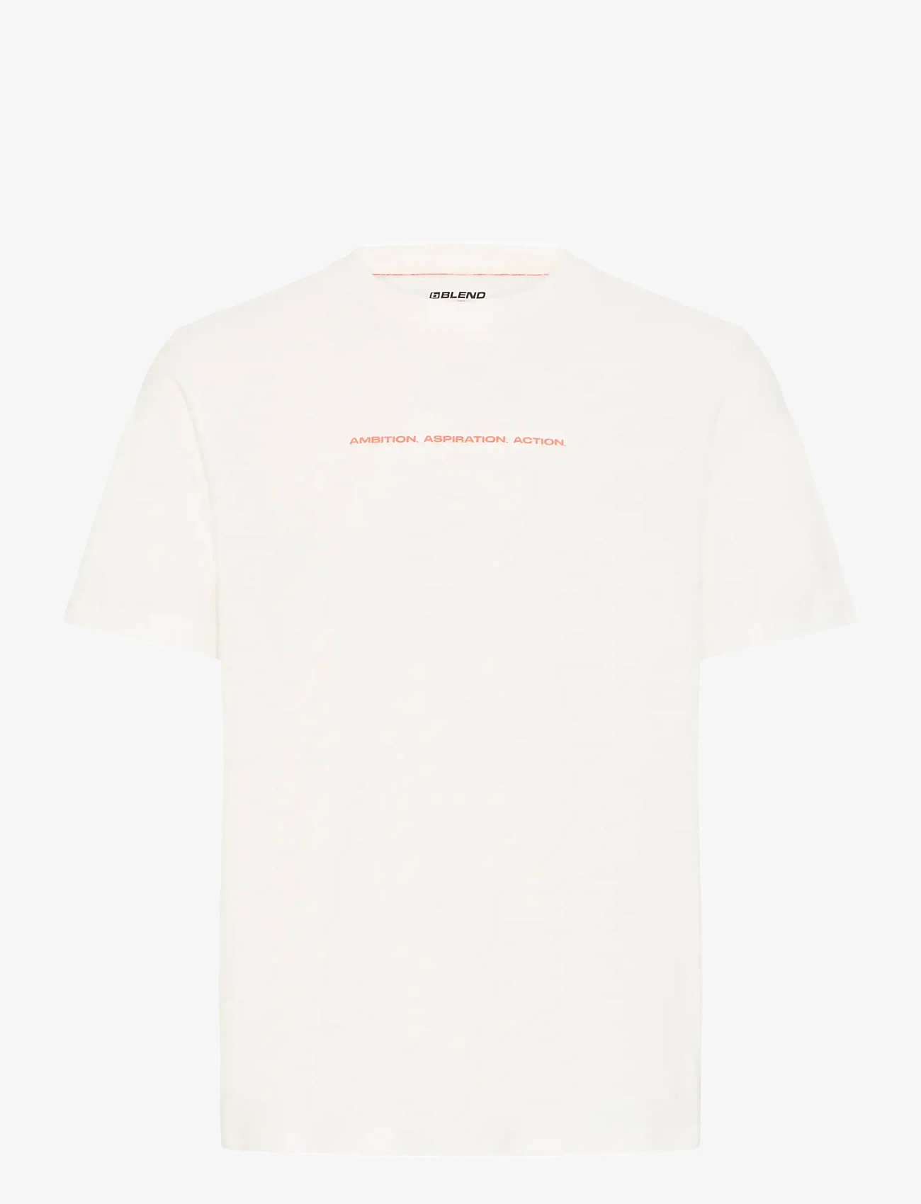 Blend - BHKORBIN SLUB S/S TEE - kortärmade t-shirts - snow white - 1