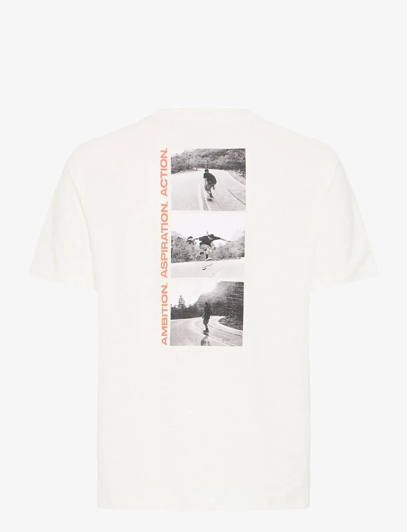 Blend - BHKORBIN SLUB S/S TEE - kortärmade t-shirts - snow white - 2