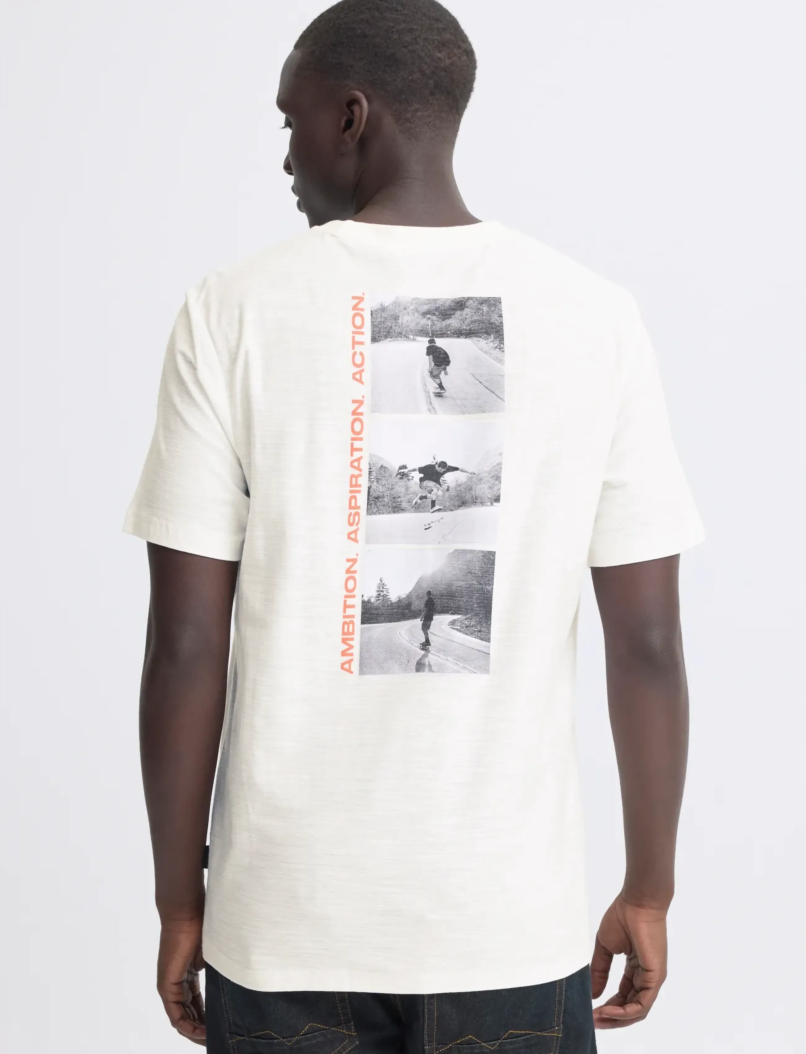 Blend - BHKORBIN SLUB S/S TEE - laagste prijzen - snow white - 3