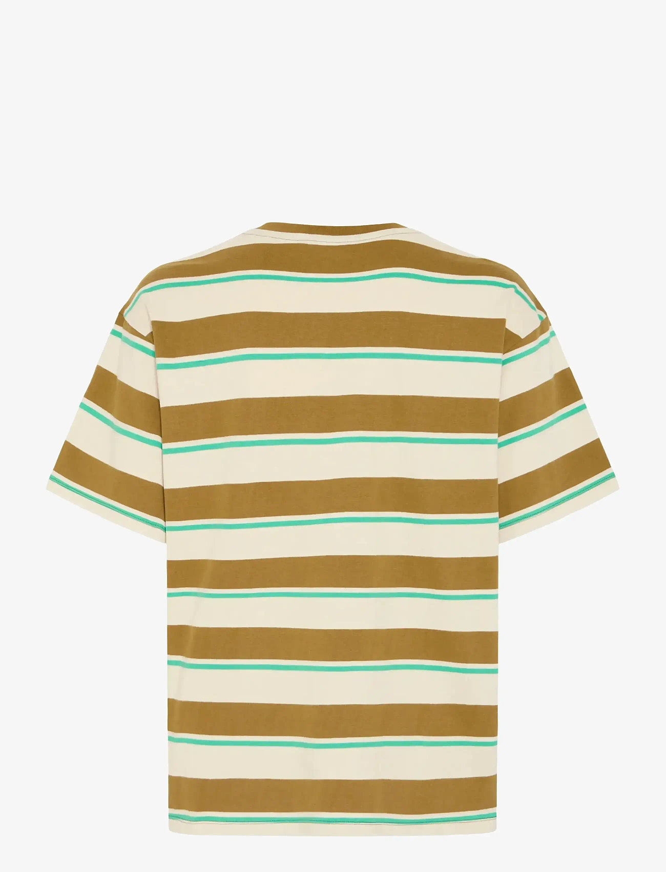 Blend - BHKYRAN STRIPE S/S TEE - kortärmade t-shirts - oyster gray - 2