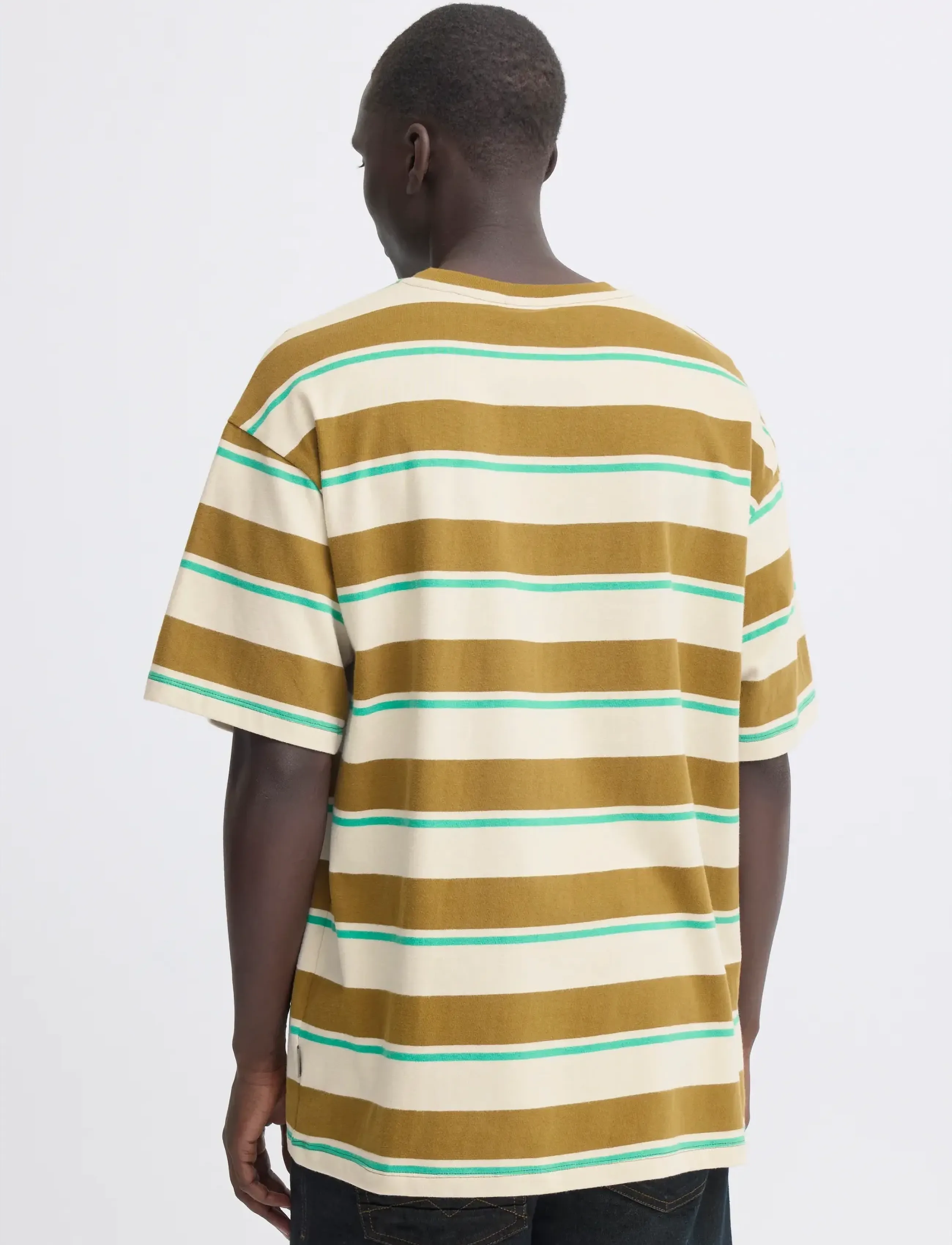 Blend - BHKYRAN STRIPE S/S TEE - kurzärmelig - oyster gray - 3