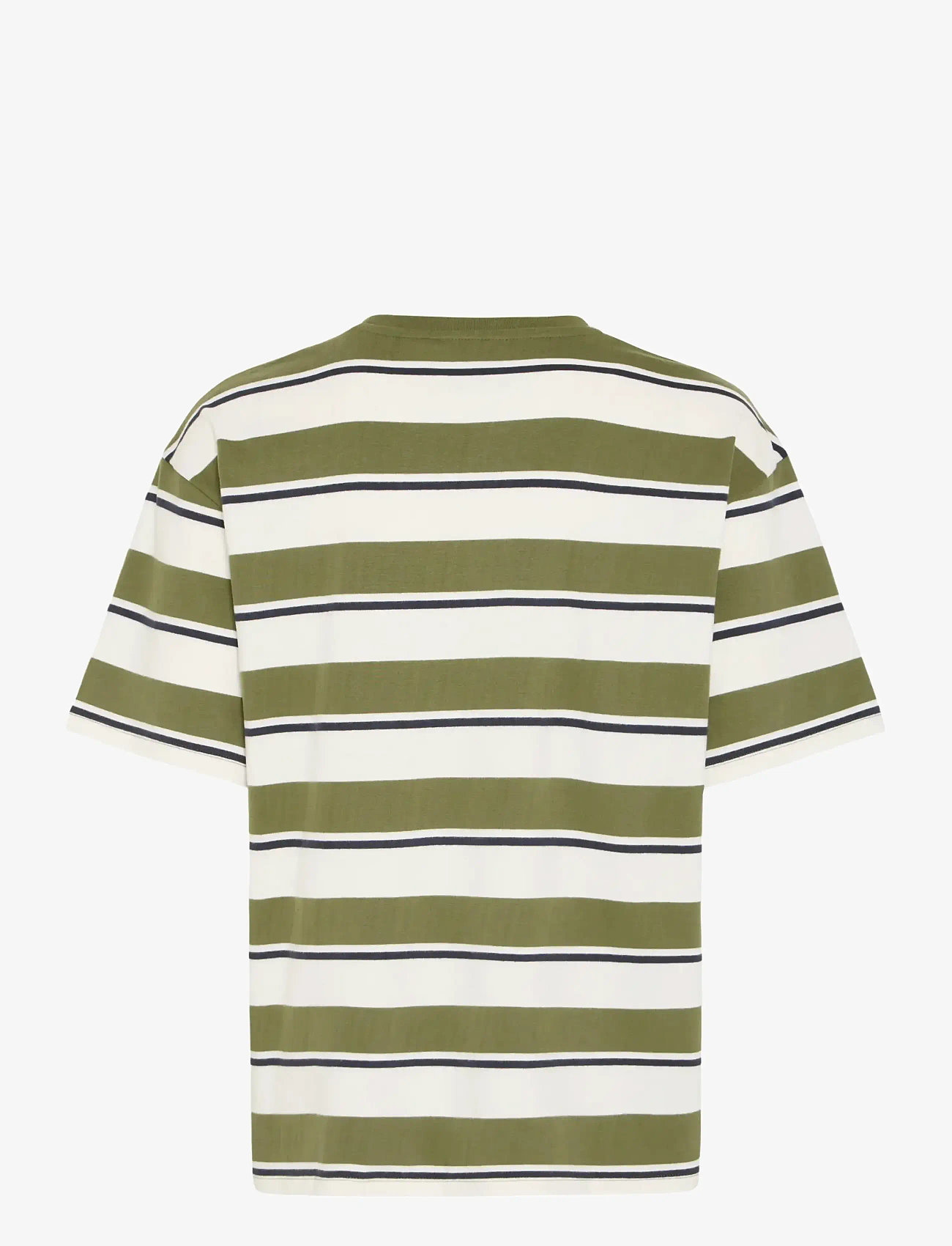 Blend - BHKYRAN STRIPE S/S TEE - kortärmade t-shirts - snow white - 2
