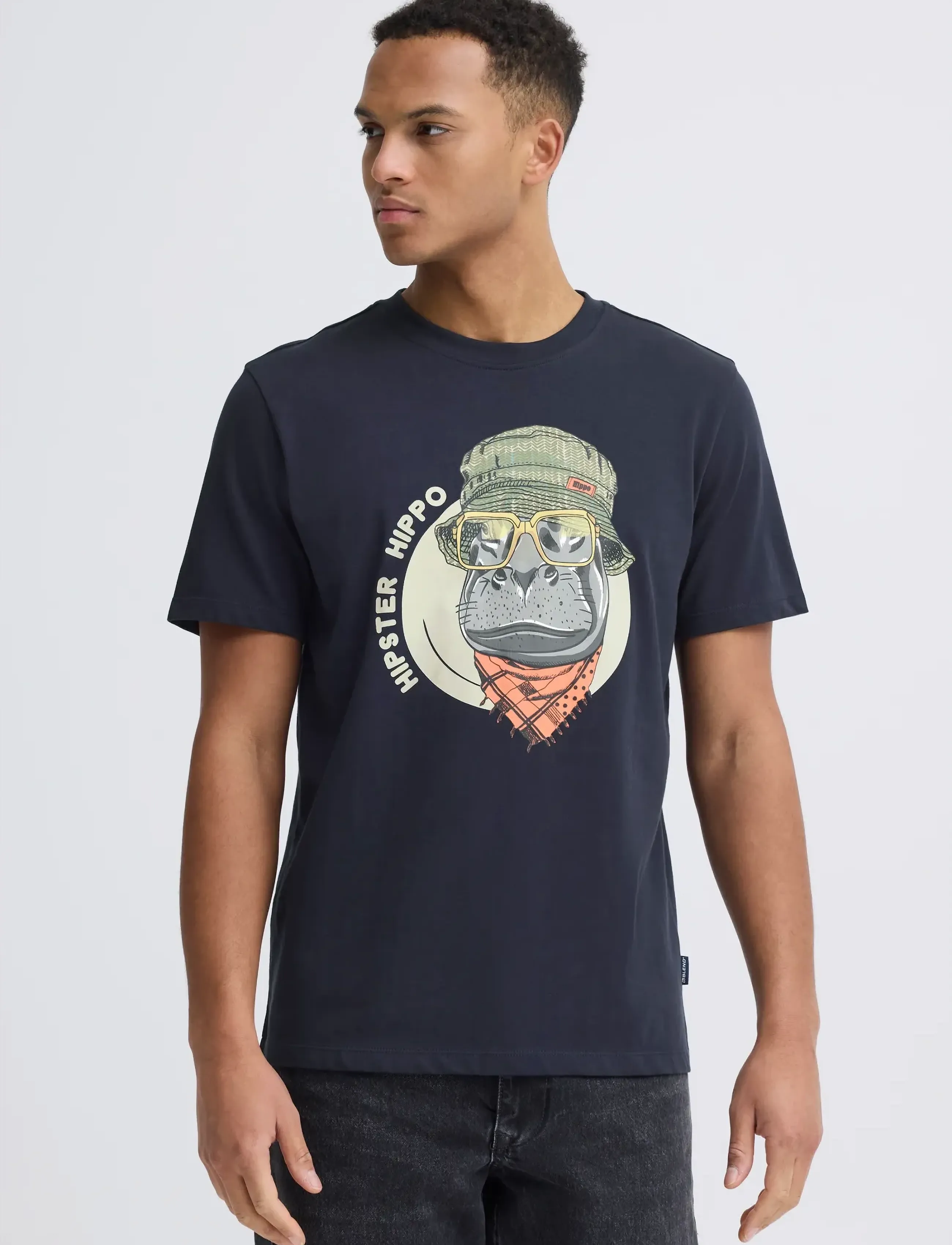 Blend - BHKURT FUNNY GRAPHIC S/S TEE - die niedrigsten preise - salute hippo - 5
