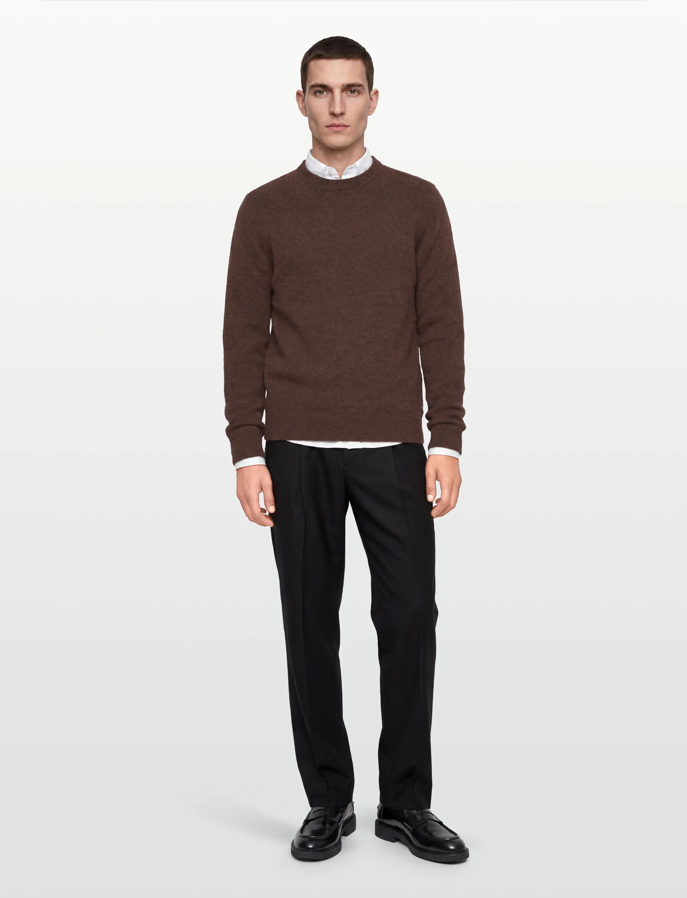Blend - BHBRANKO TURTLE KNIT - strickmode - slate black melange - 0
