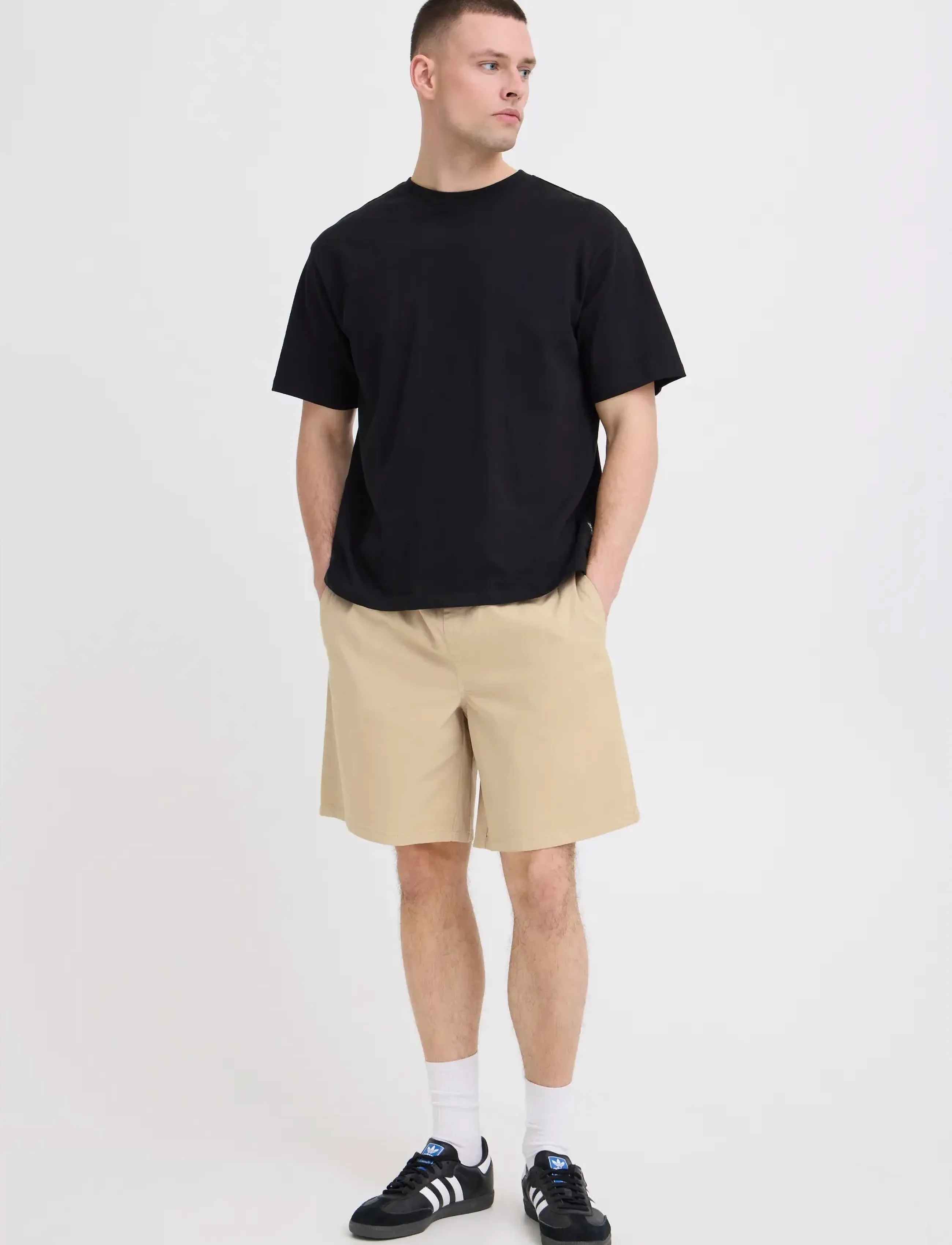 Blend BHMARCO EASYPULL SHORTS - Kollektionen - OYSTER GRAY / beige