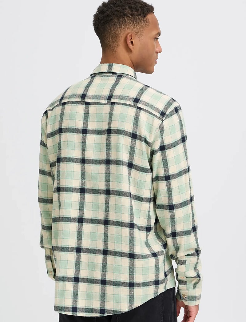 Blend - BHDEVON SHIRT CHECK - flannel-skjorter - granite green - 3