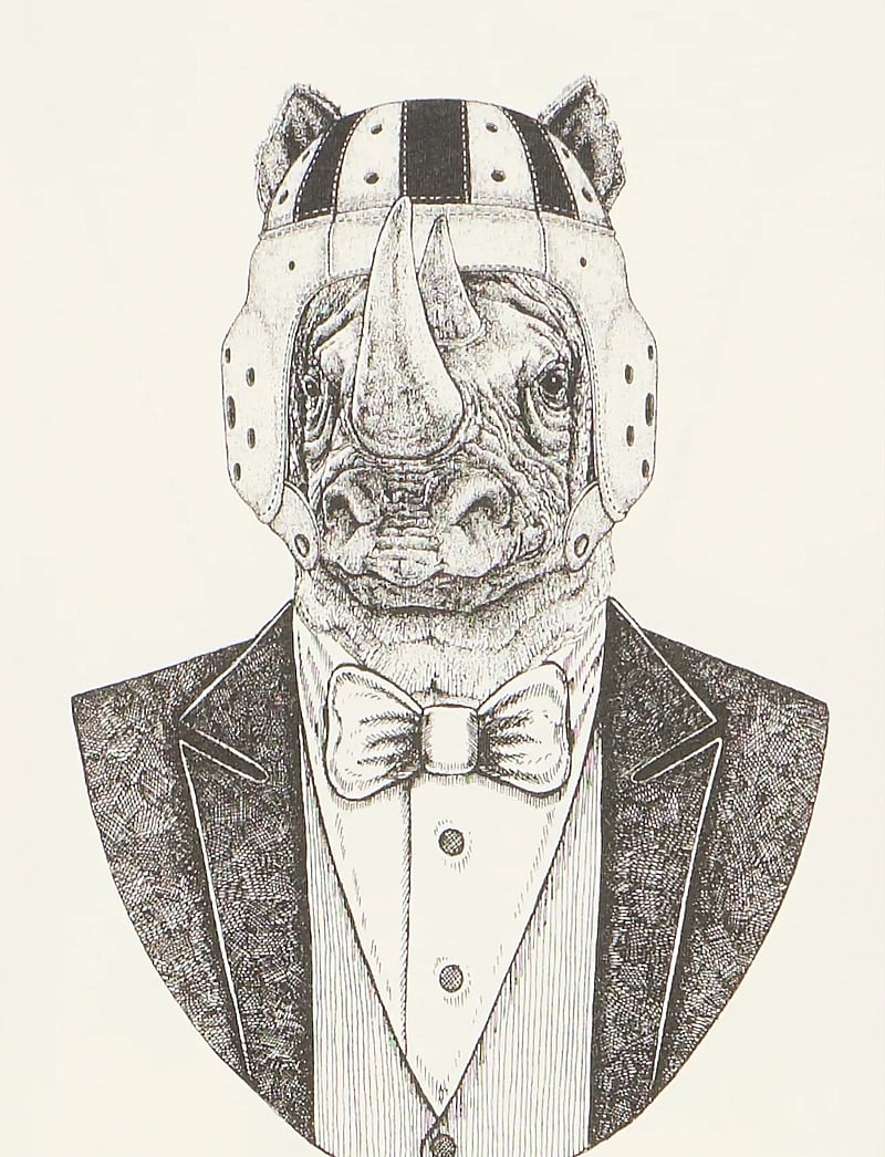 Blend - BHKAY ANIMAL S/S TEE - kurzärmelig - vanilla ice - 5