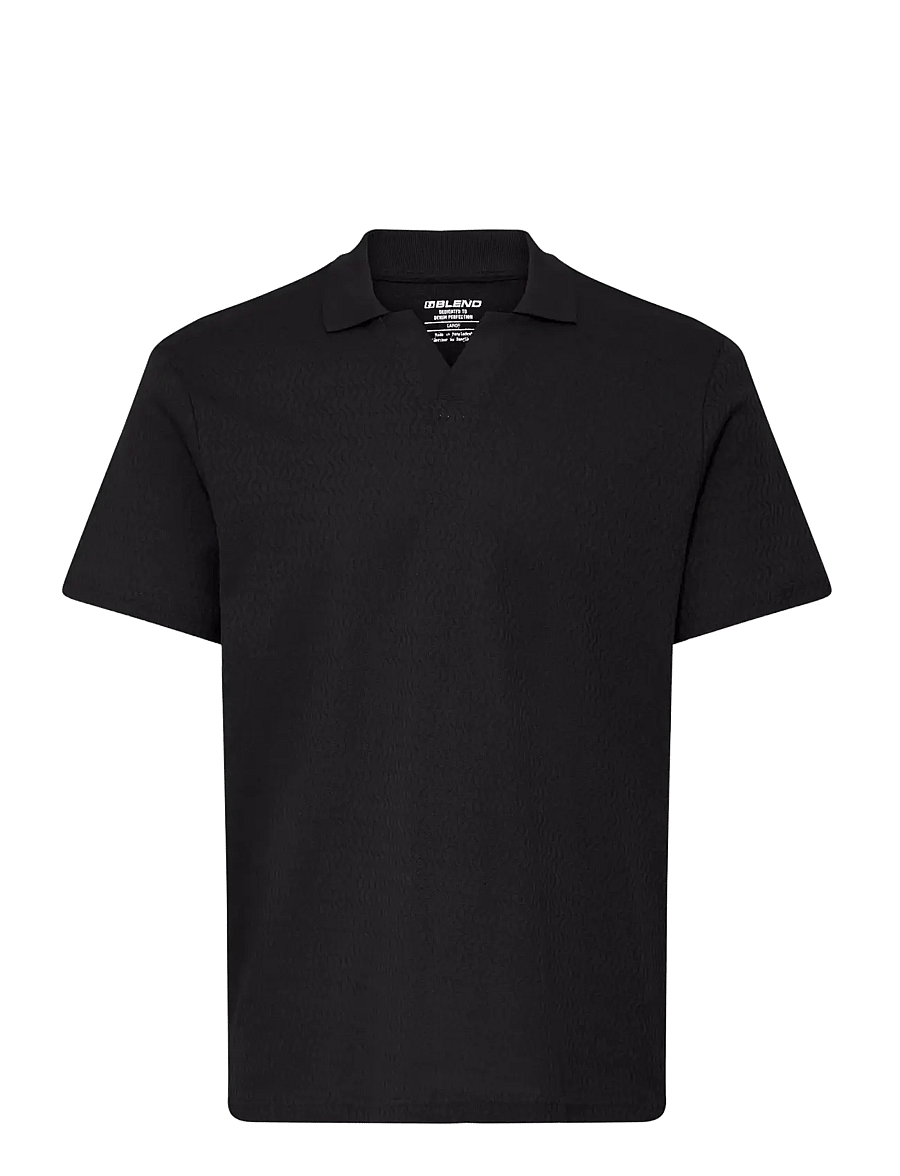 Blend - BHESKILD POLO S/S - knitted polos - black beauty - 1