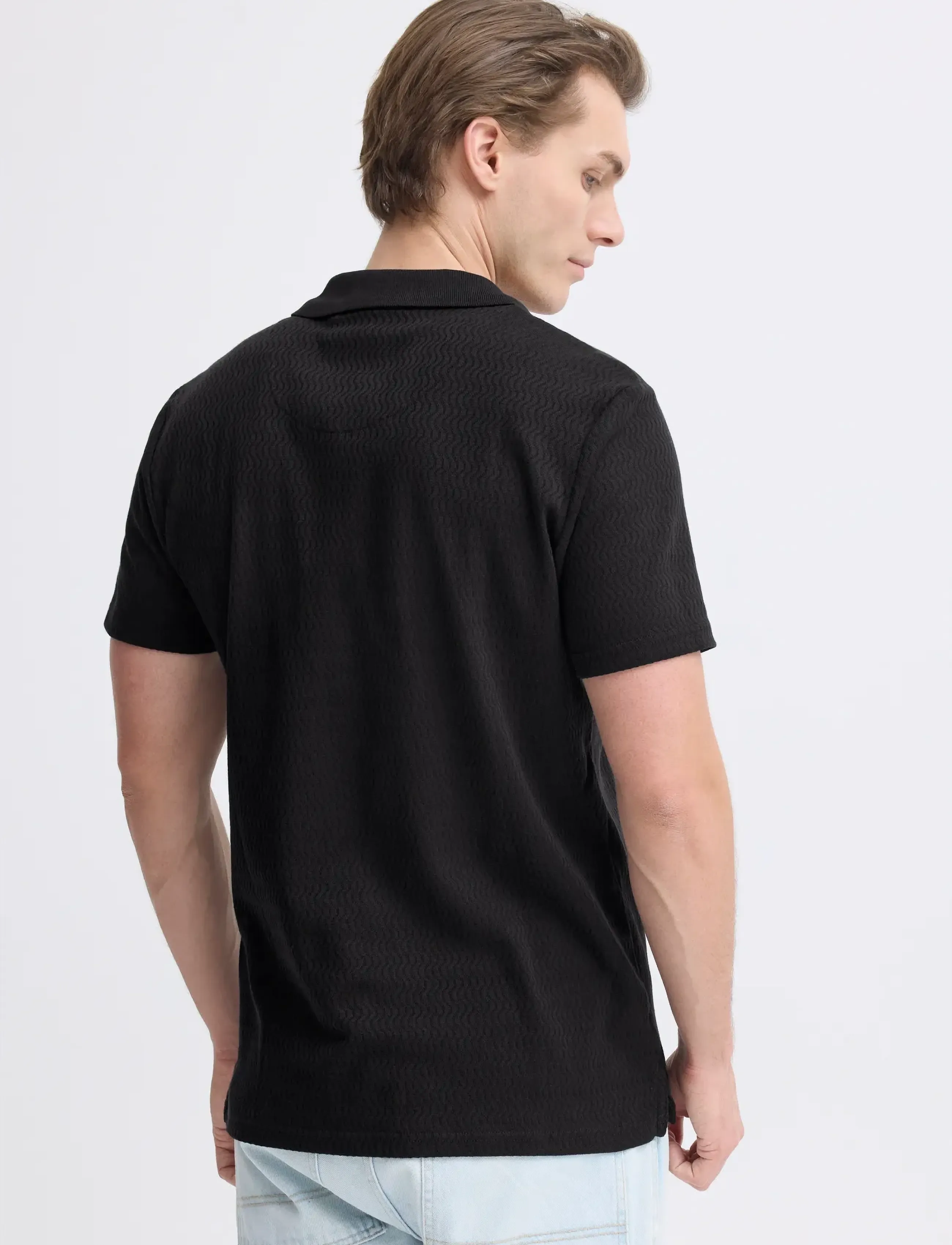Blend - BHESKILD POLO S/S - stickade pikéer - black beauty - 3