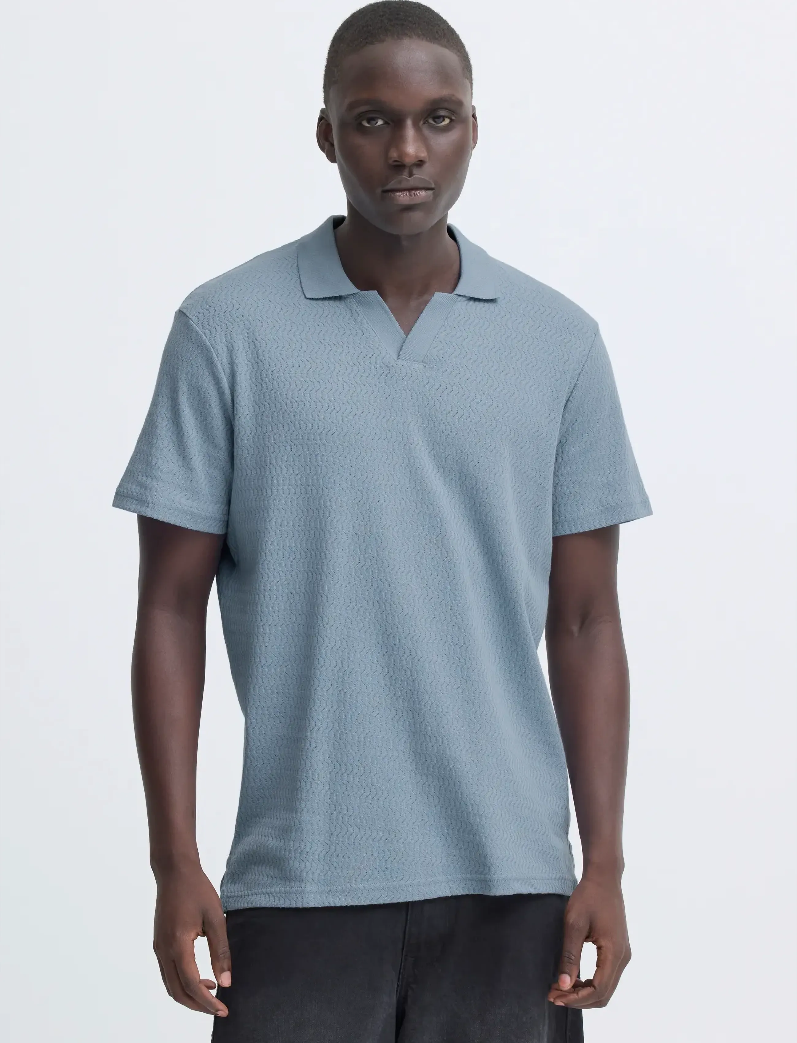 Blend - BHESKILD POLO S/S - laveste priser - faded denim - 5
