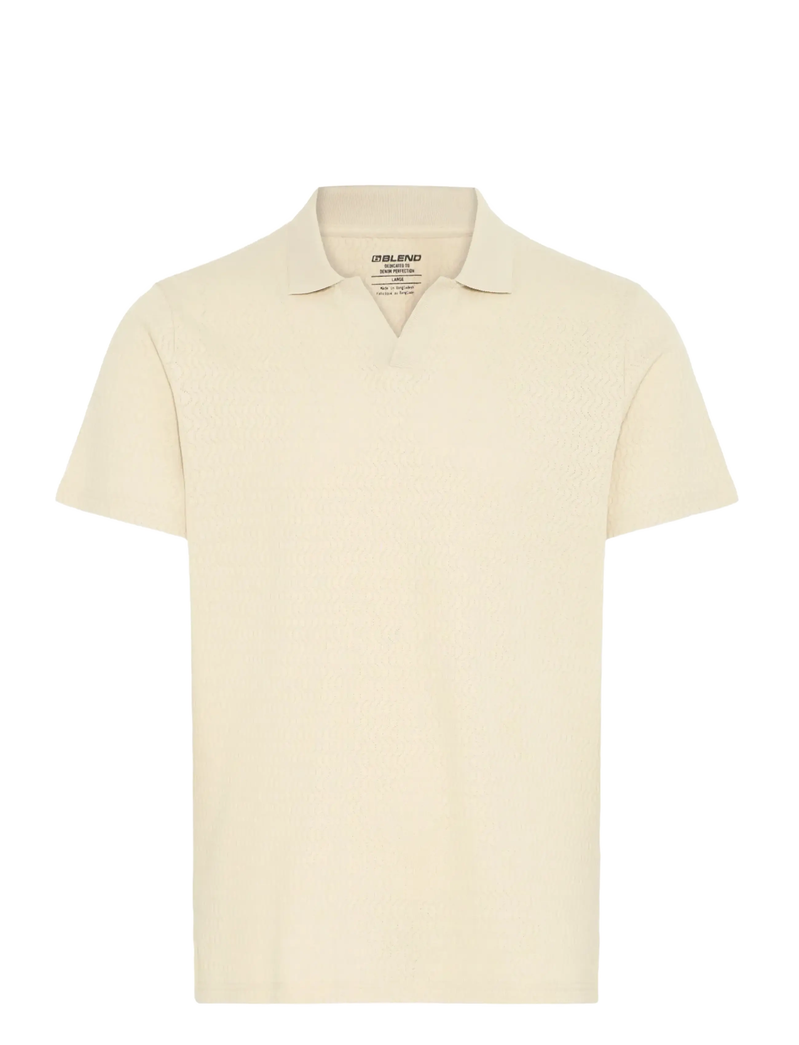 Blend BHESKILD POLO S/S - Neuleet - OYSTER GRAY / cream