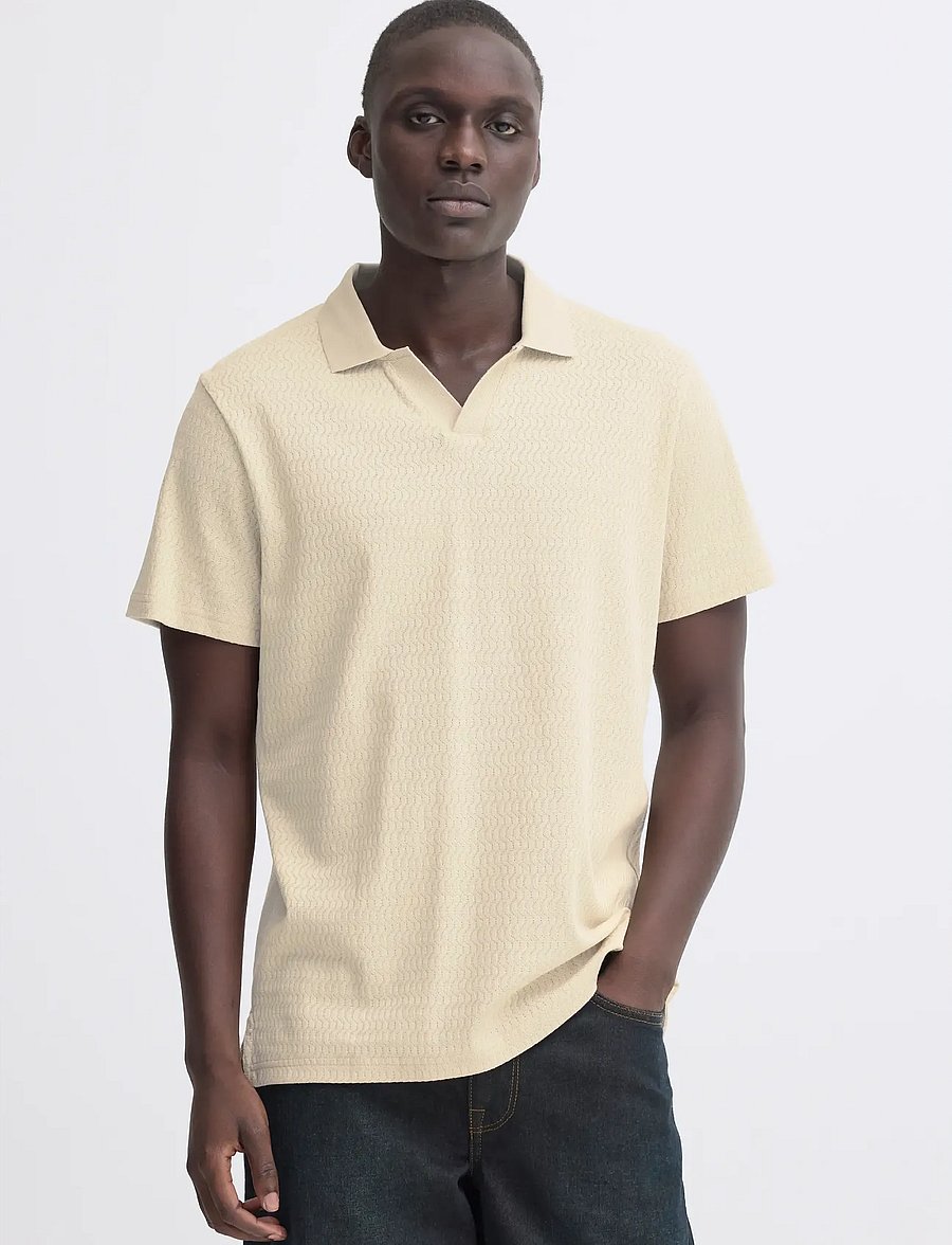 Blend - BHESKILD POLO S/S - kootud polosärgid - oyster gray - 5