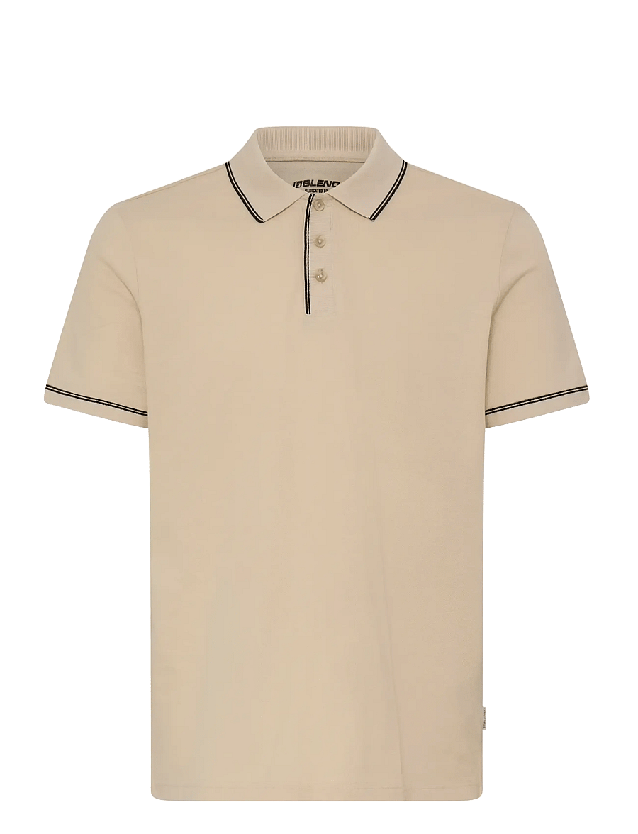 Blend - BHELWOOD POLO S/S - knitted polos - oyster gray - 1