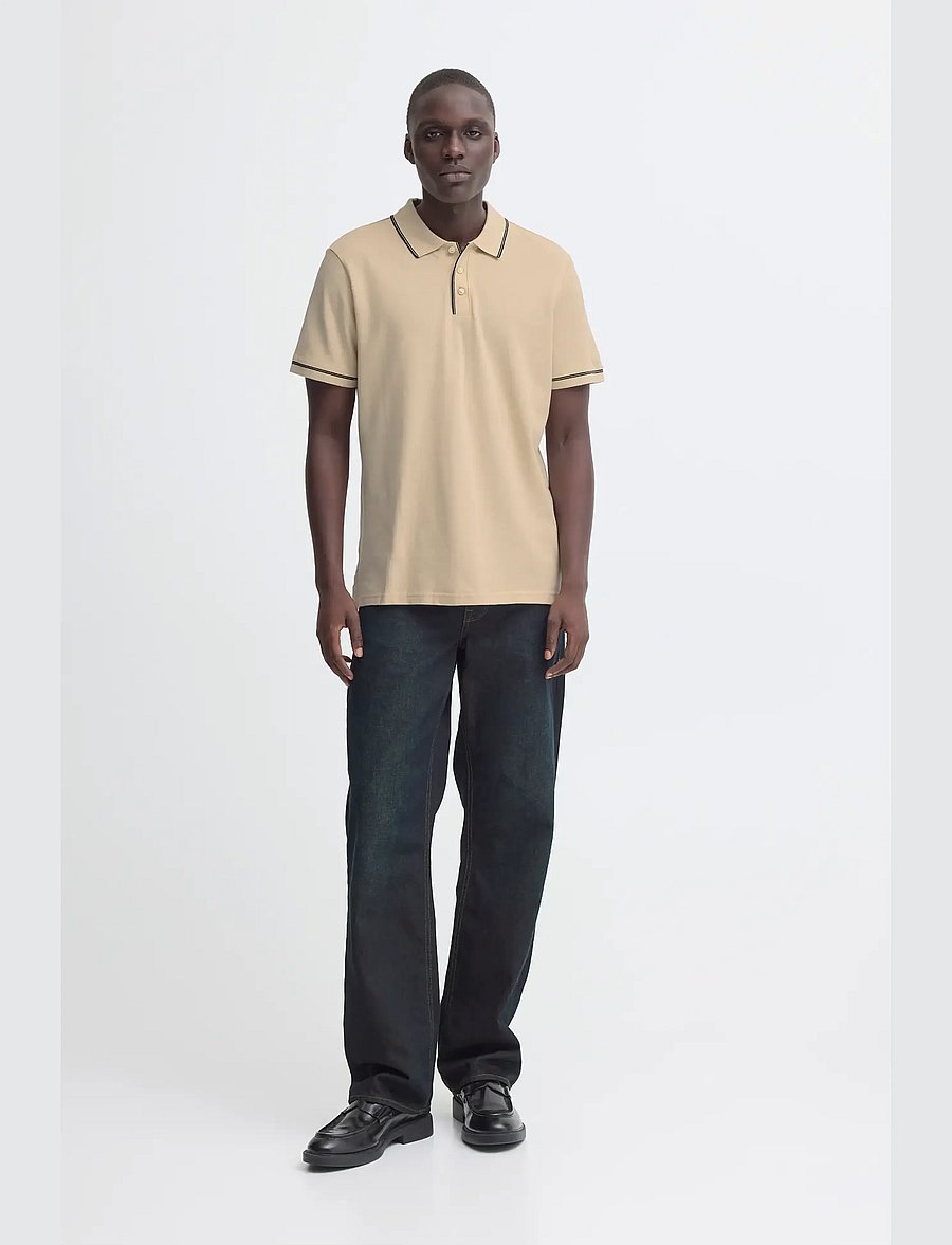 Blend - BHELWOOD POLO S/S - knitted polos - oyster gray - 0