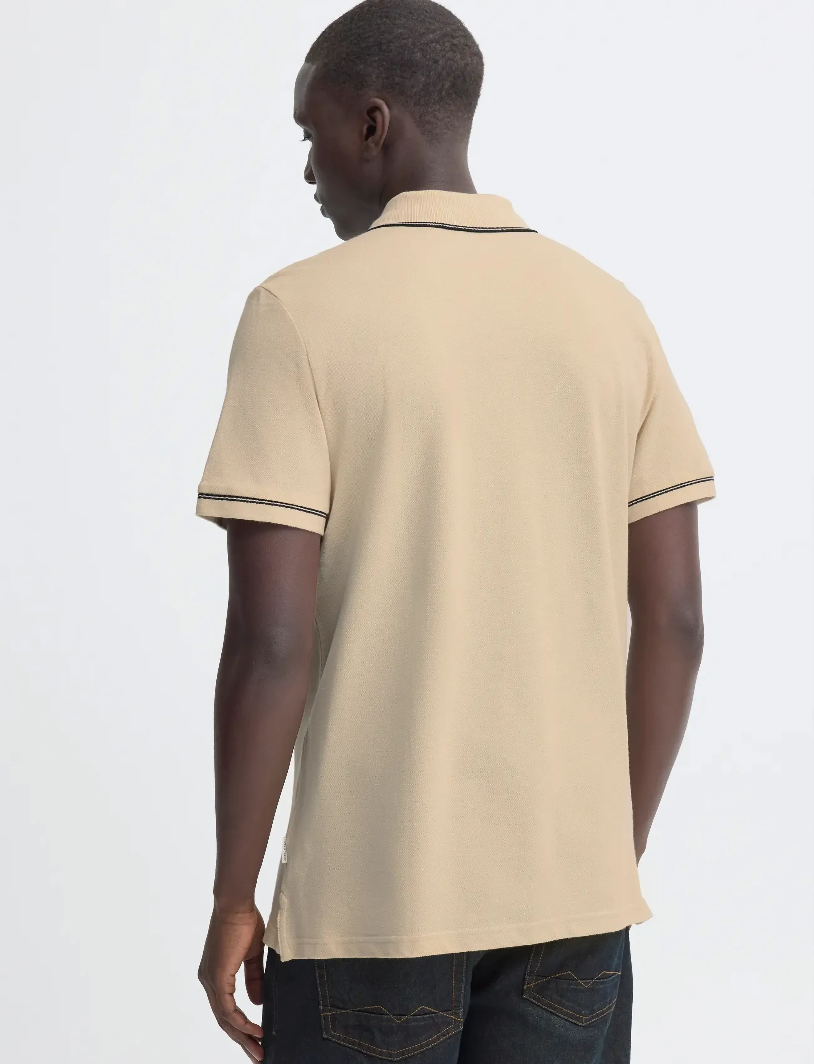 Blend - BHELWOOD POLO S/S - strickmode - oyster gray - 4