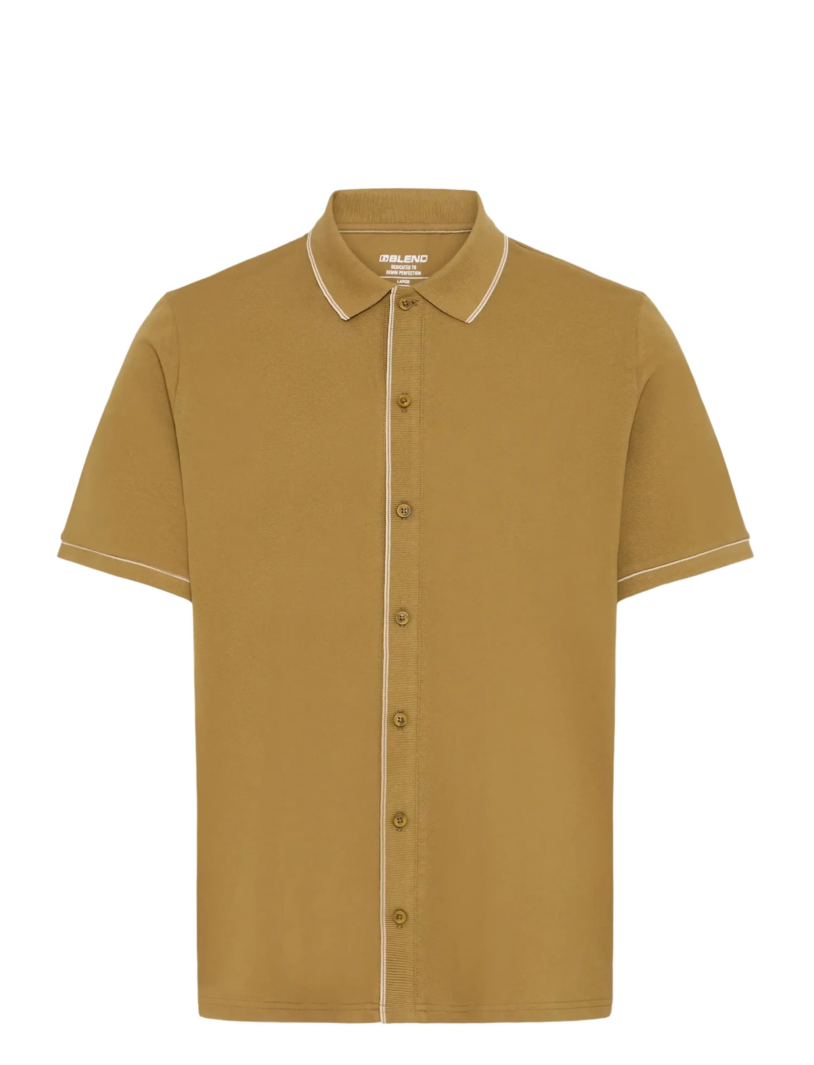 Blend BHELWOOD SHIRT POLO S/S - Poloer - BUTTERNUT / brown