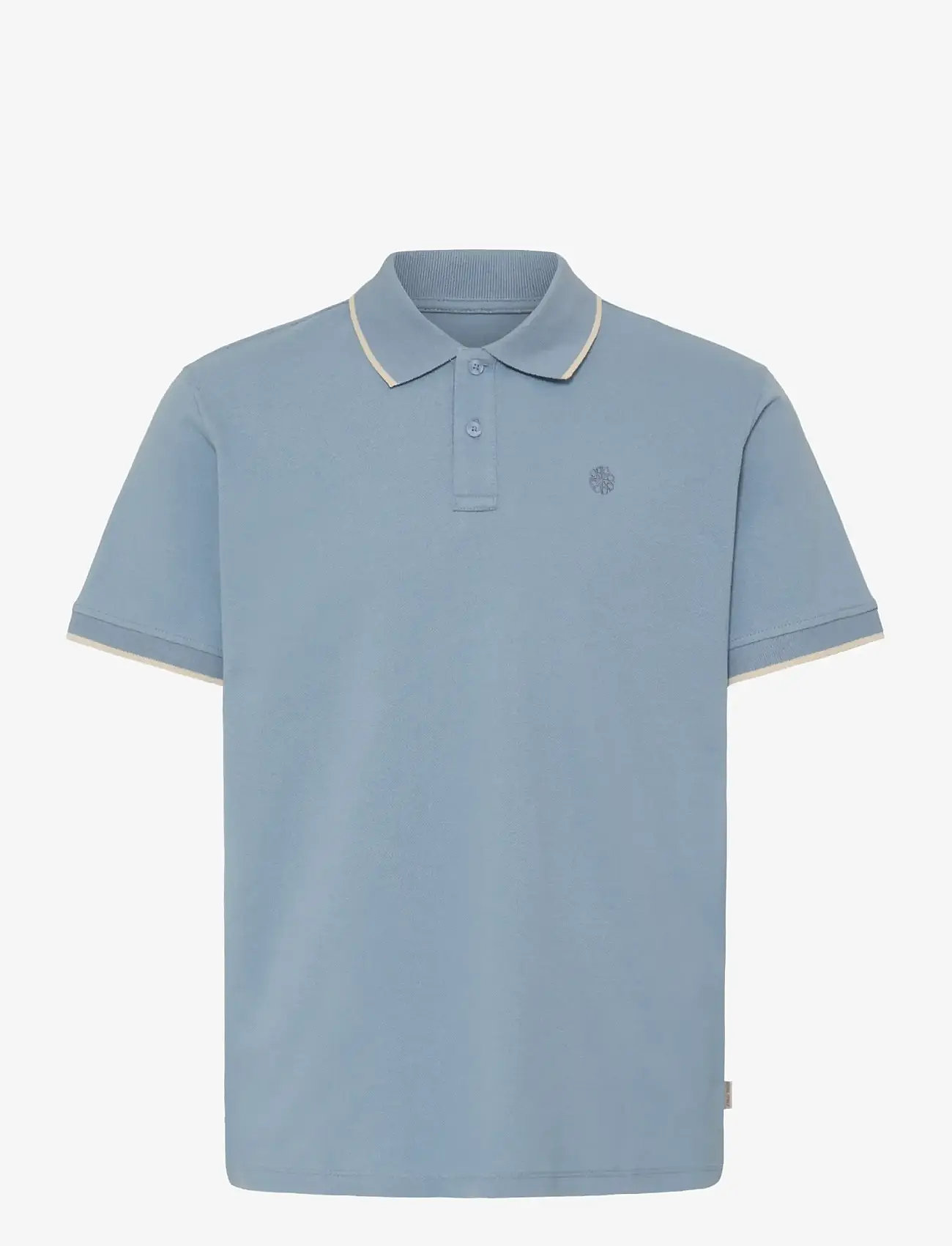 Blend - BHEDIN POLO S/S NOOS - kortærmede poloer - faded denim - 1