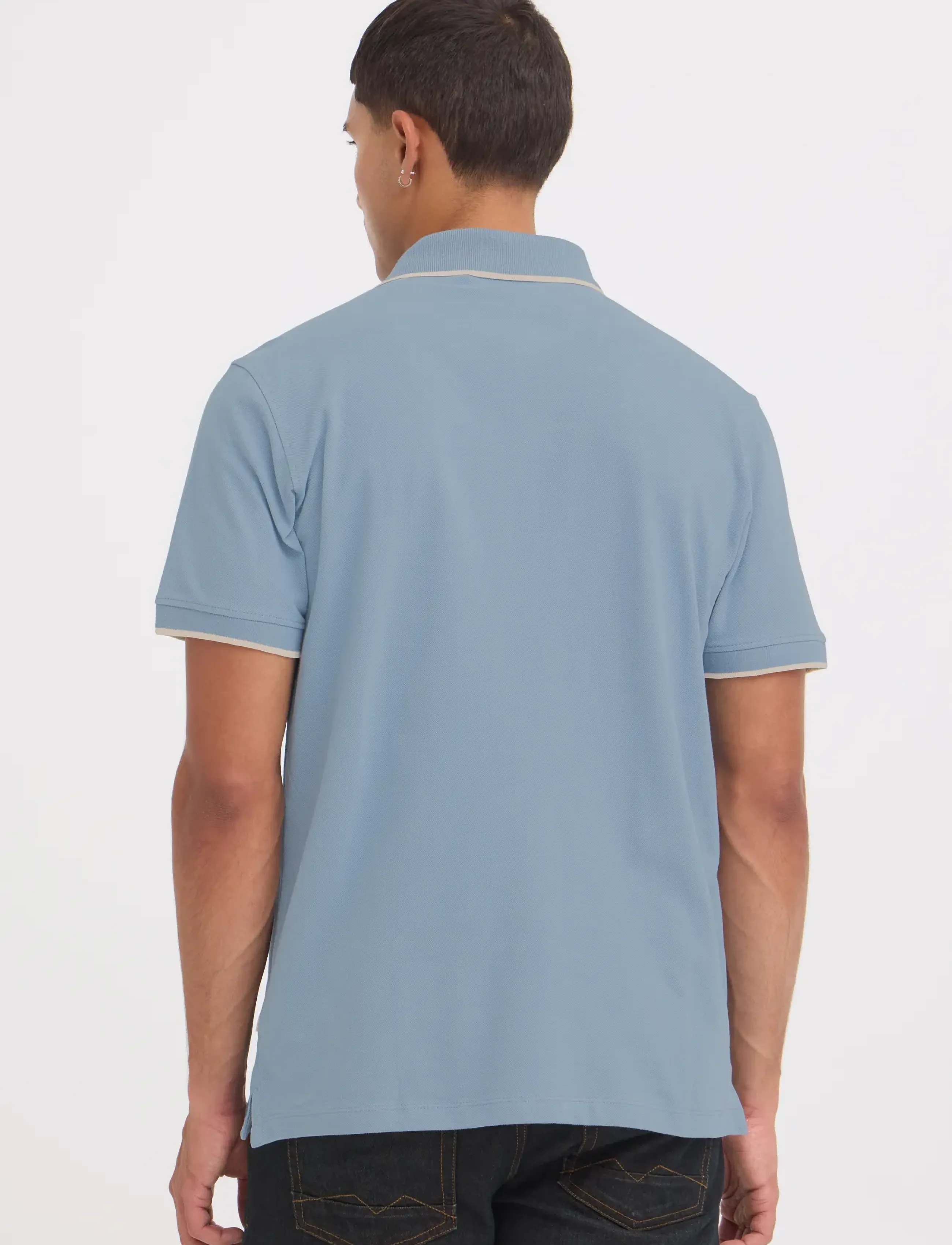 Blend - BHEDIN POLO S/S NOOS - madalaimad hinnad - faded denim - 3