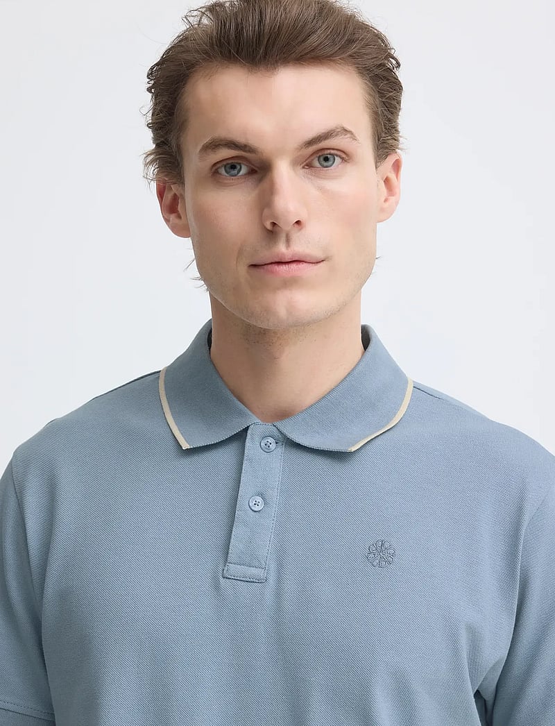 Blend - BHEDIN POLO S/S NOOS - lühikeste varrukatega polod - faded denim - 4