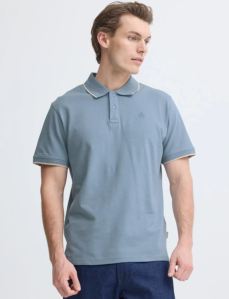 Blend - BHEDIN POLO S/S NOOS - lühikeste varrukatega polod - faded denim - 5