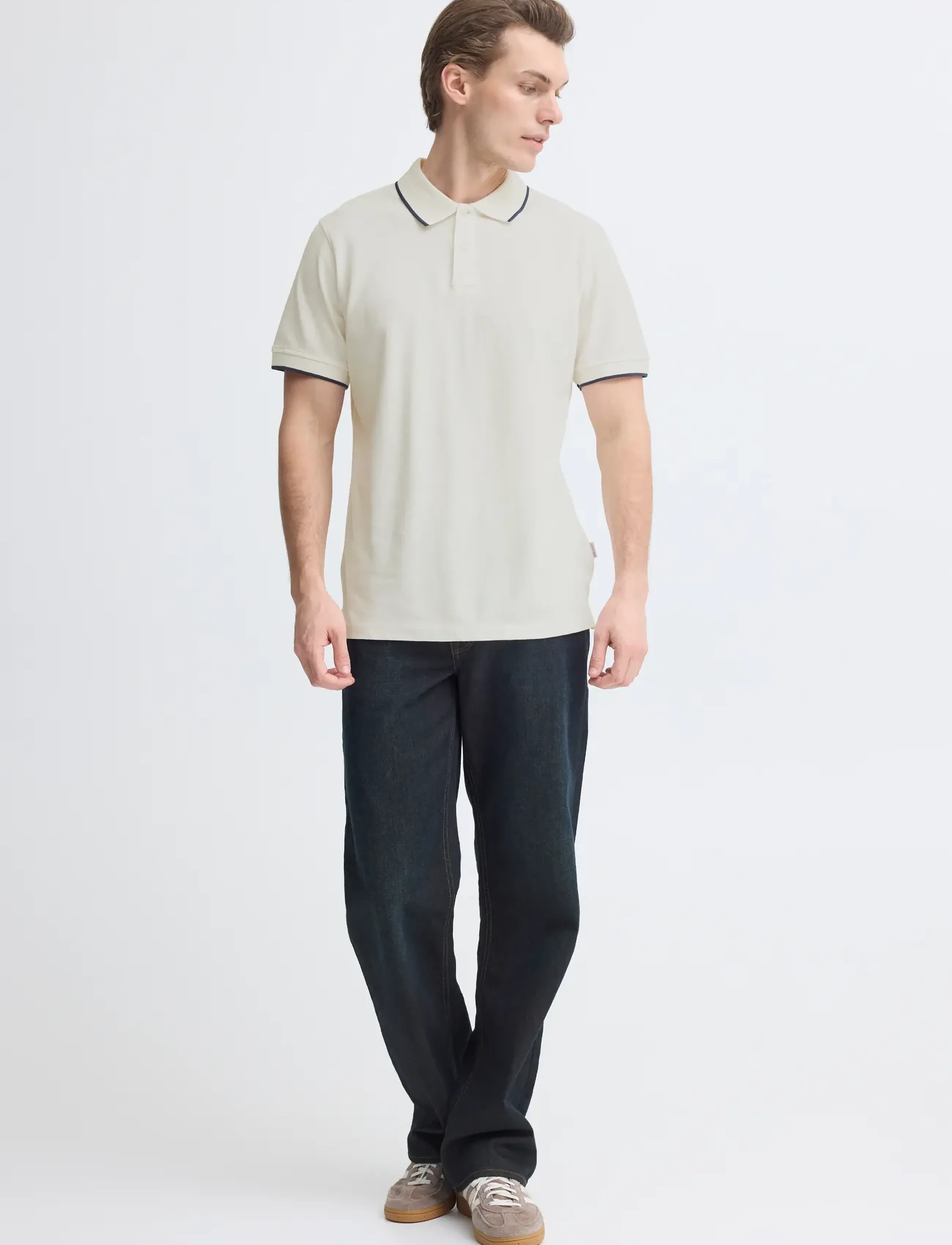 Blend BHEDIN POLO S/S NOOS - Kortærmede poloer - SNOW WHITE / white
