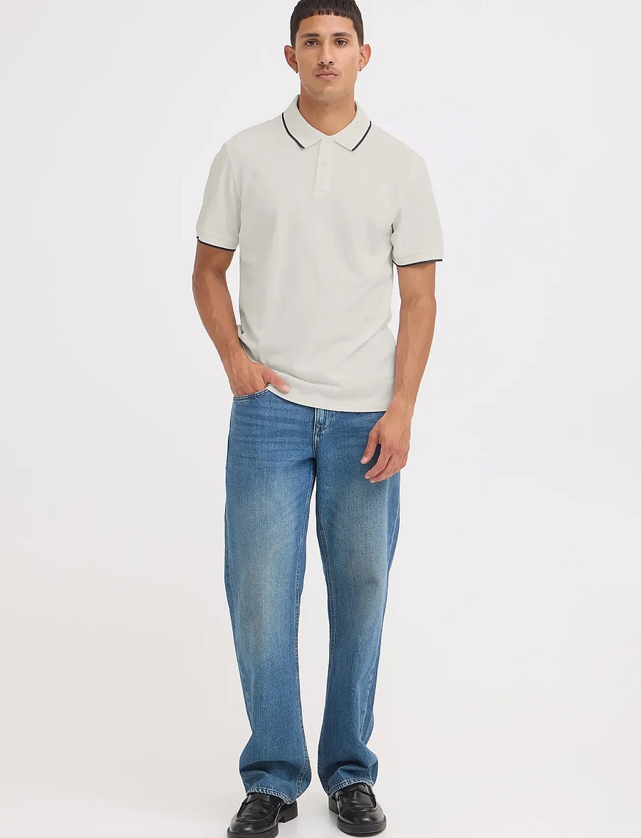 Blend - BHEDIN POLO S/S NOOS - kortærmede poloer - snow white - 0