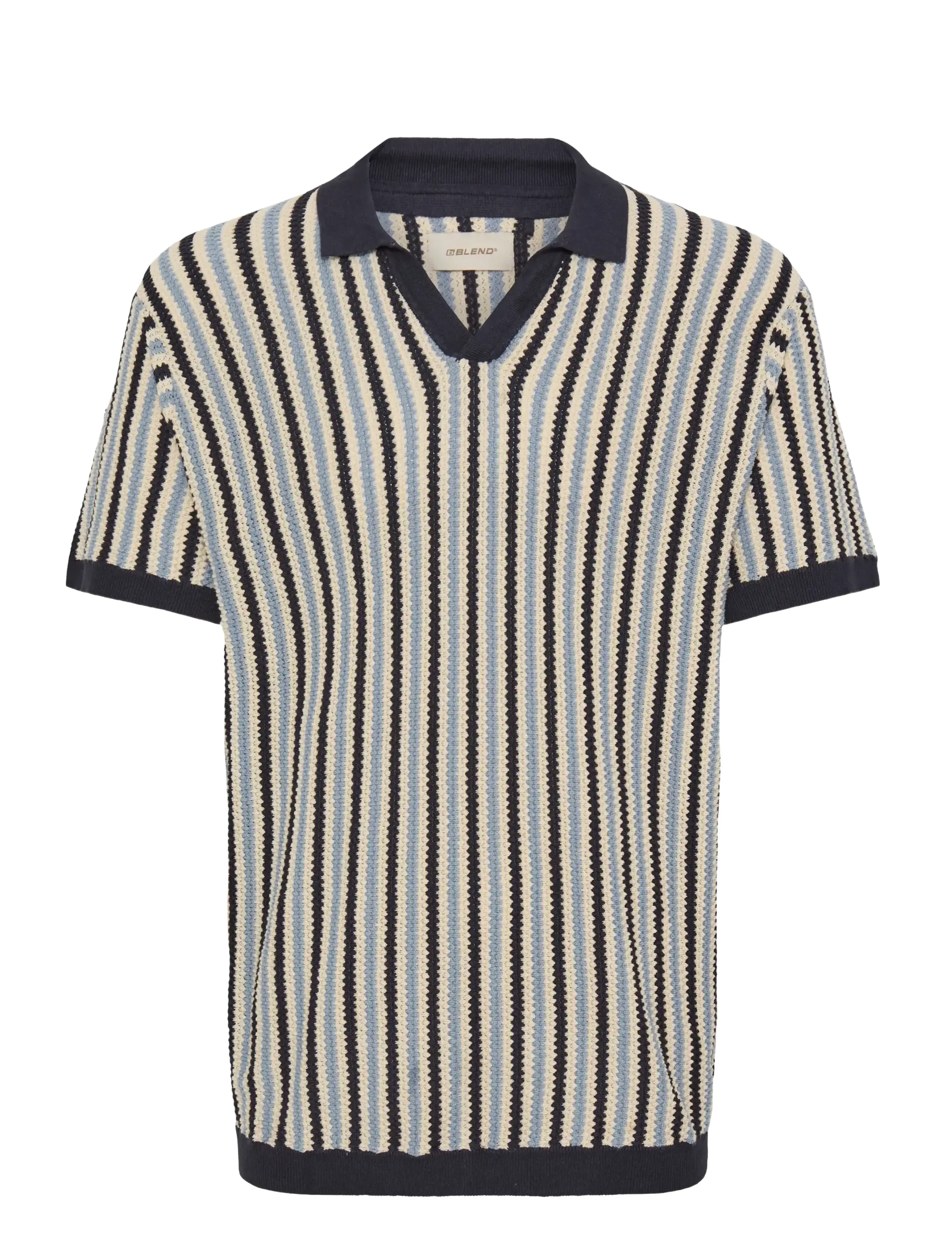 Blend BHCARLY POLO KNIT - Strickmode - SALUTE / black