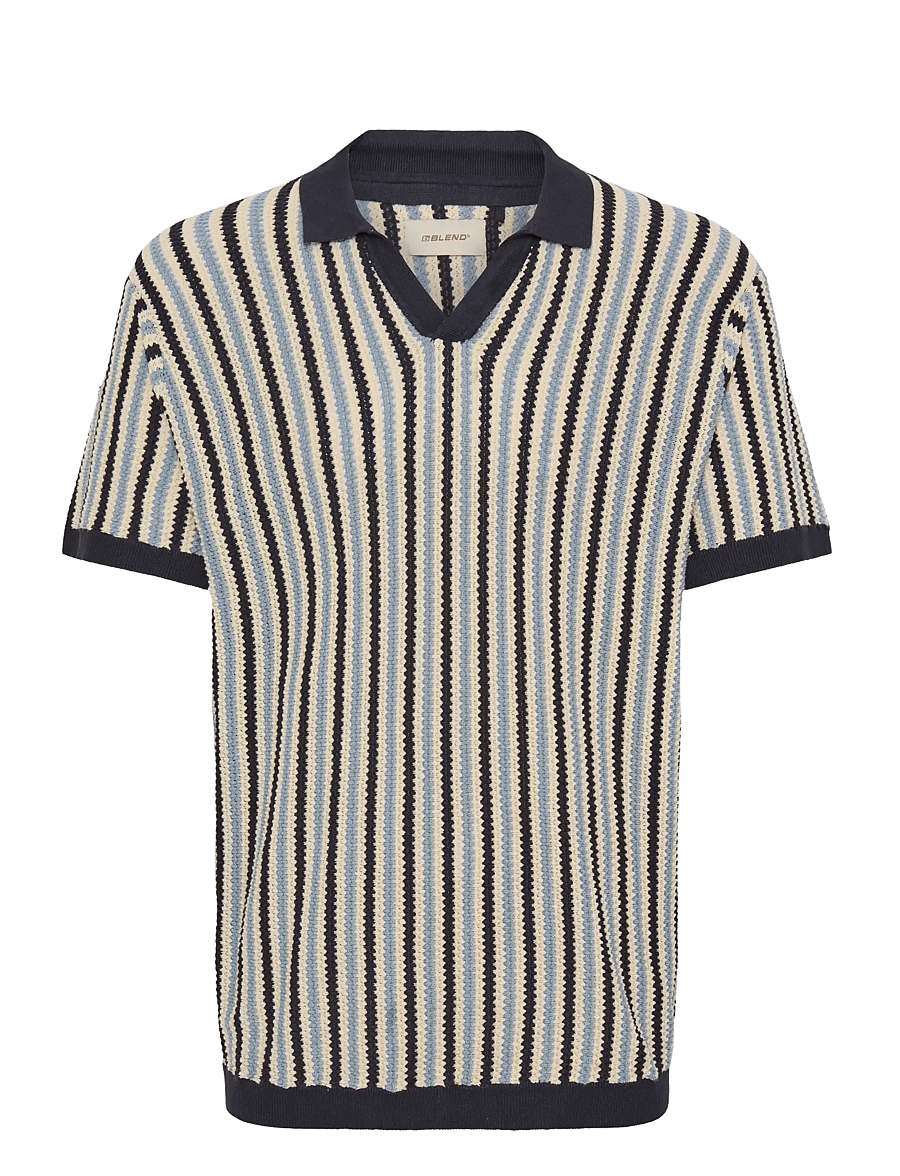 Blend - BHCARLY POLO KNIT - langärmlige strick-polohemden - salute - 1