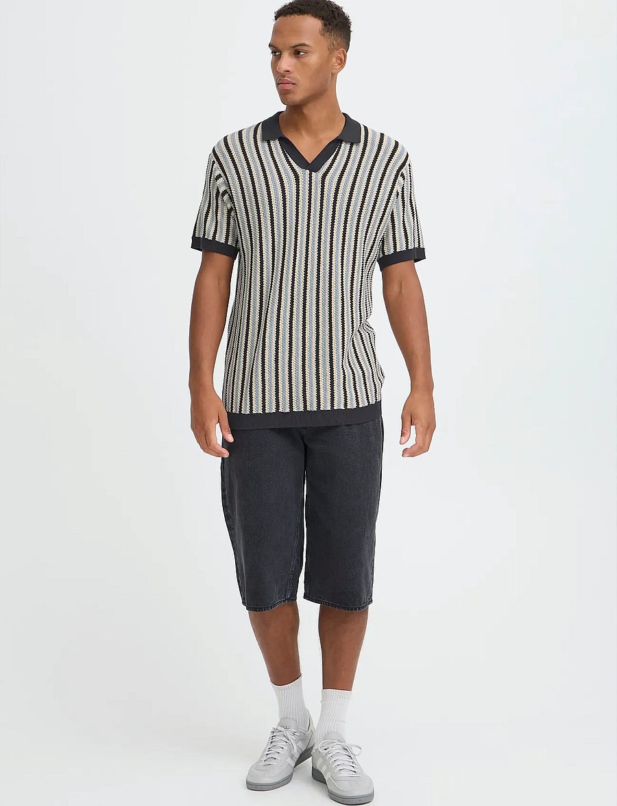Blend - BHCARLY POLO KNIT - langärmlige strick-polohemden - salute - 0
