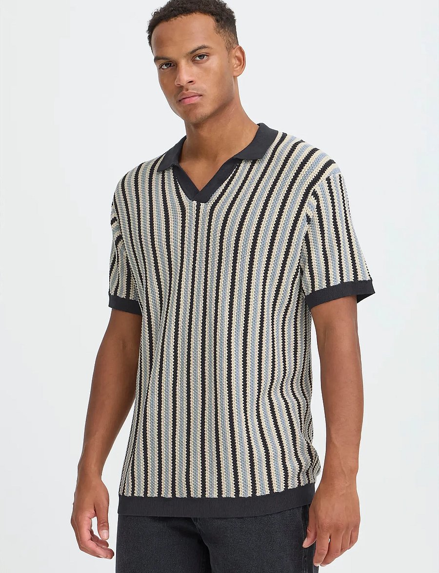 Blend - BHCARLY POLO KNIT - langärmlige strick-polohemden - salute - 4