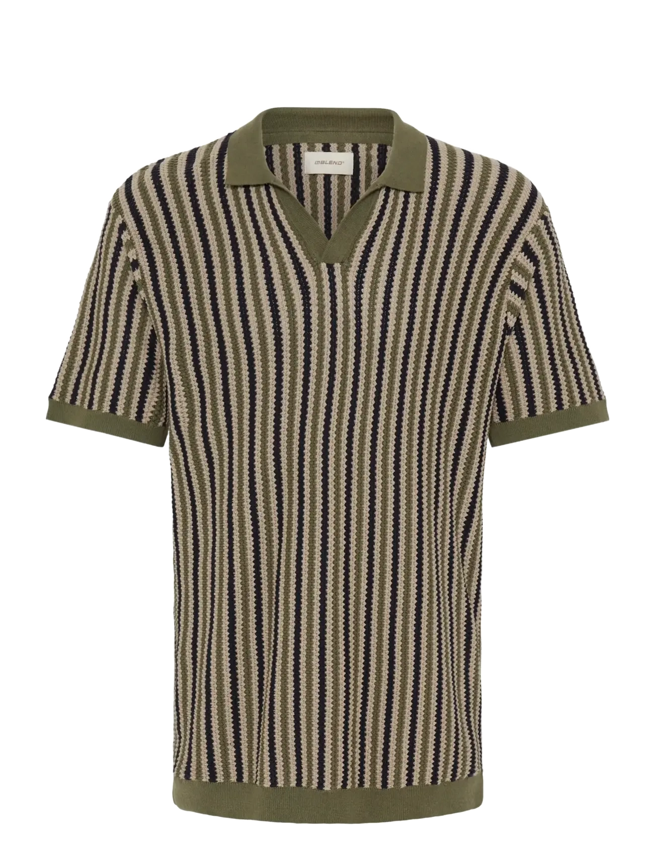 Blend BHCARLY POLO KNIT - Strik - WINTER MOSS / khaki/green