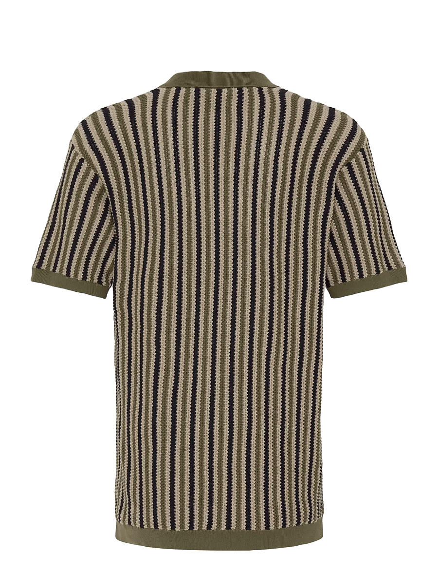 Blend - BHCARLY POLO KNIT - stickade pikéer - winter moss - 2