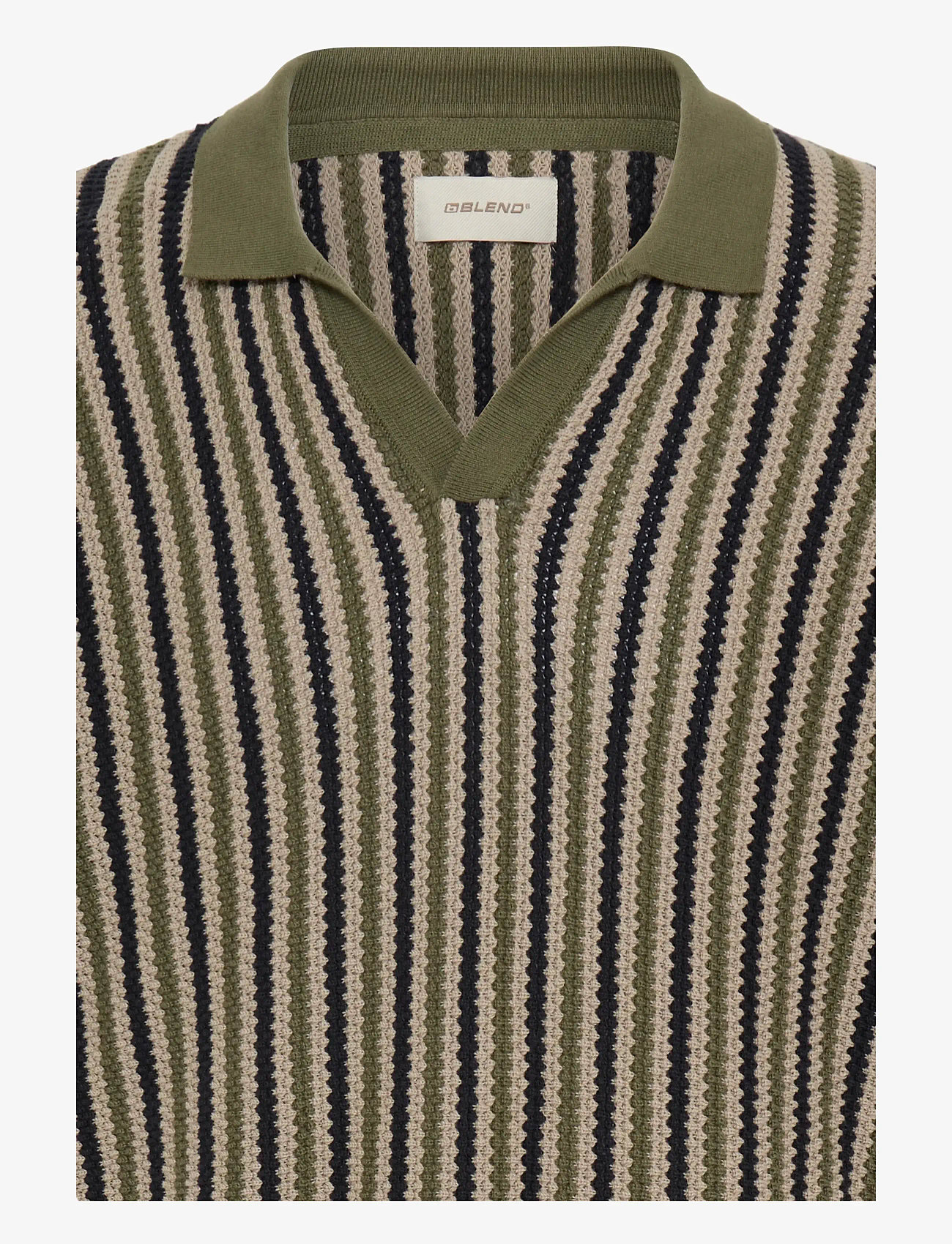 Blend - BHCARLY POLO KNIT - gestrickte polohemden - winter moss - 3