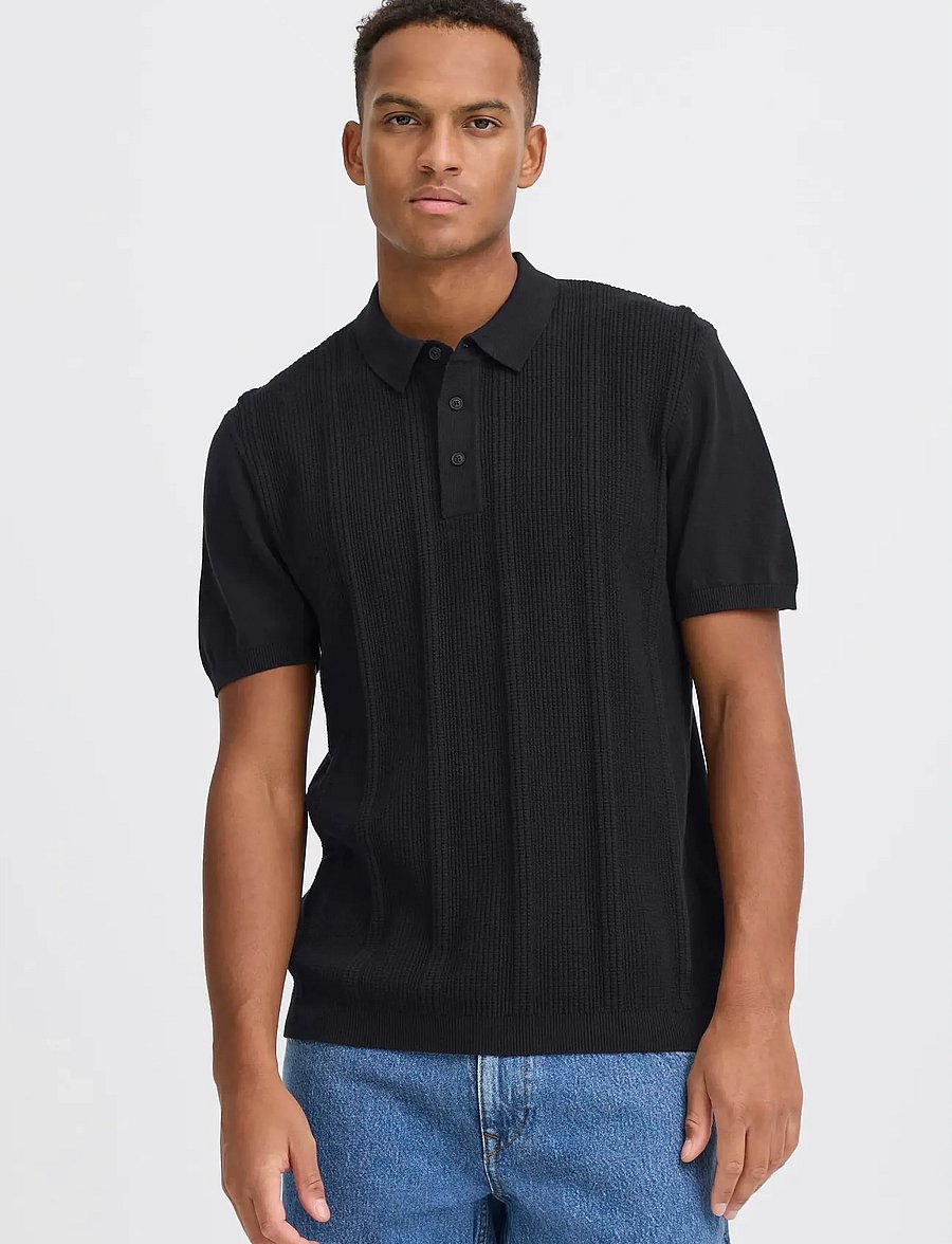 Blend - BHBARON POLO NOOS - kurzärmelig - black beauty - 5